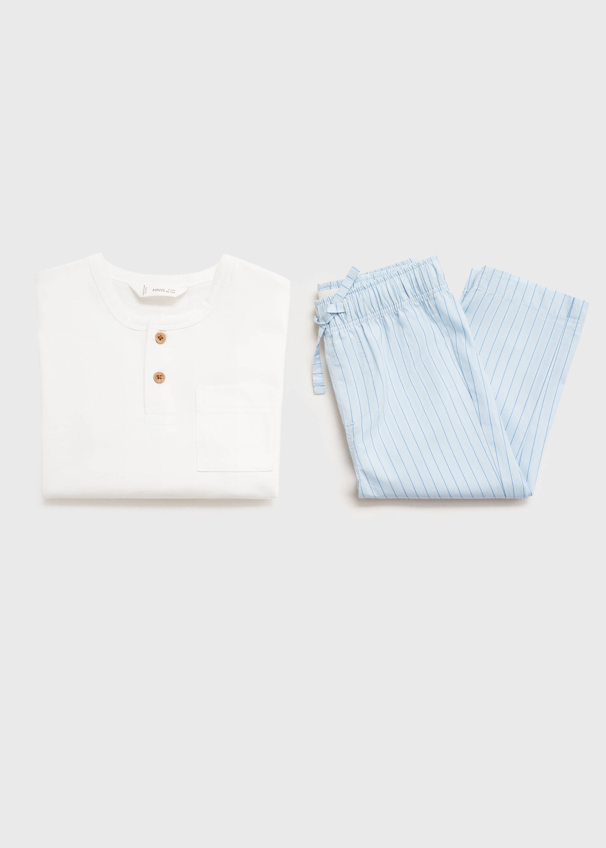 Striped long pyjamas - Details of the article 0