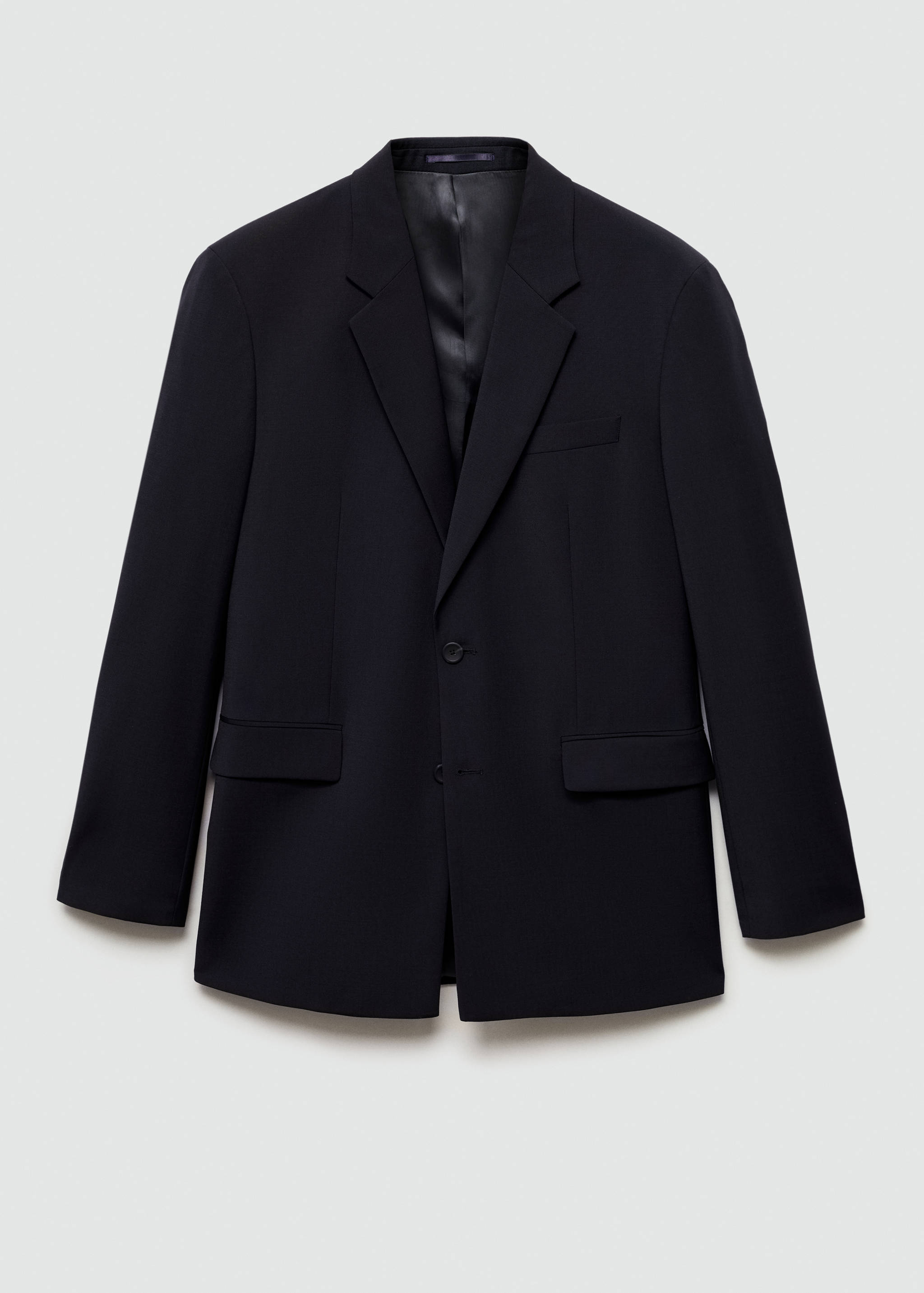 Regular-fit wool-blend suit jacket - Article without model