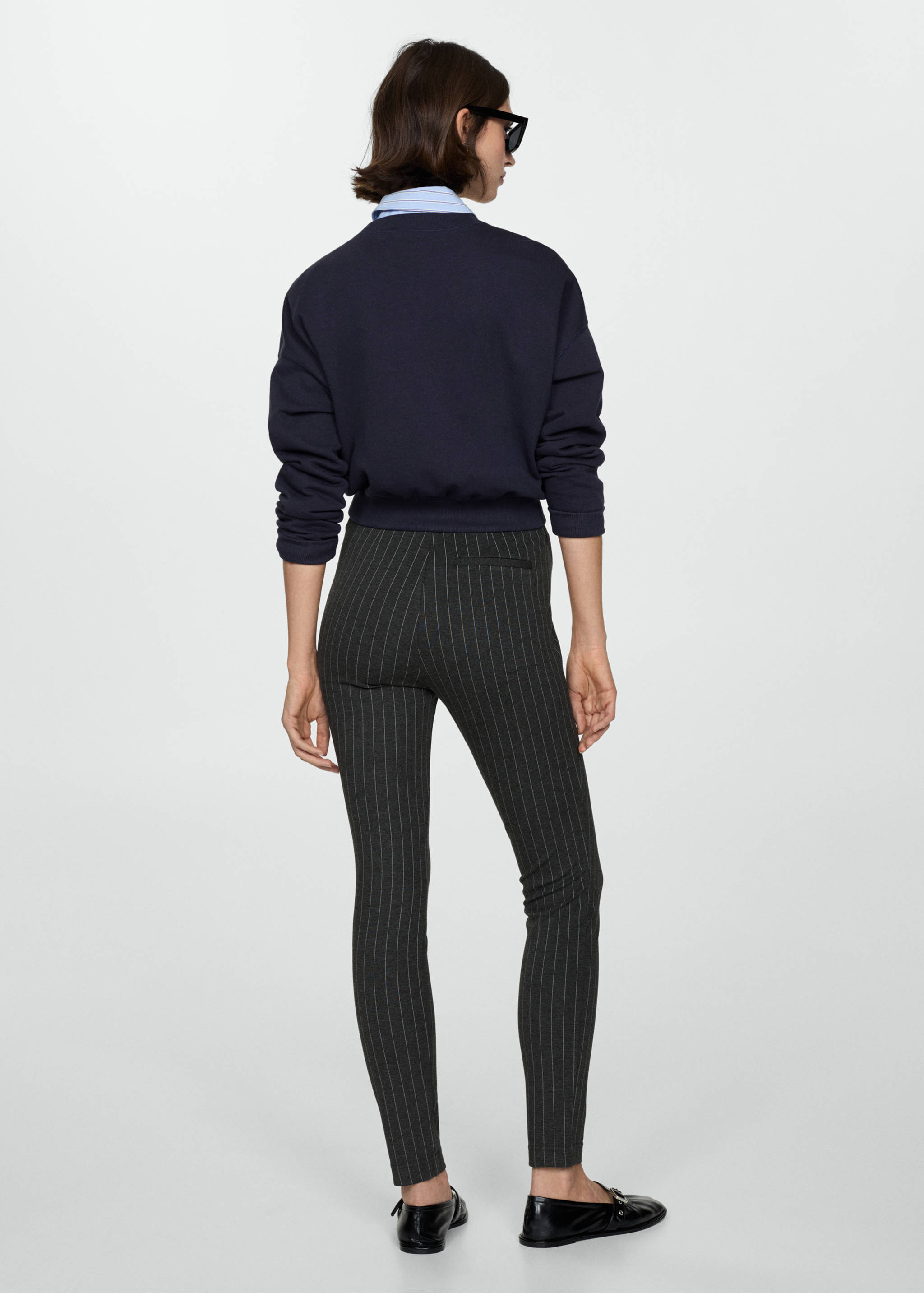 High-rise striped leggings - Reverse of the article