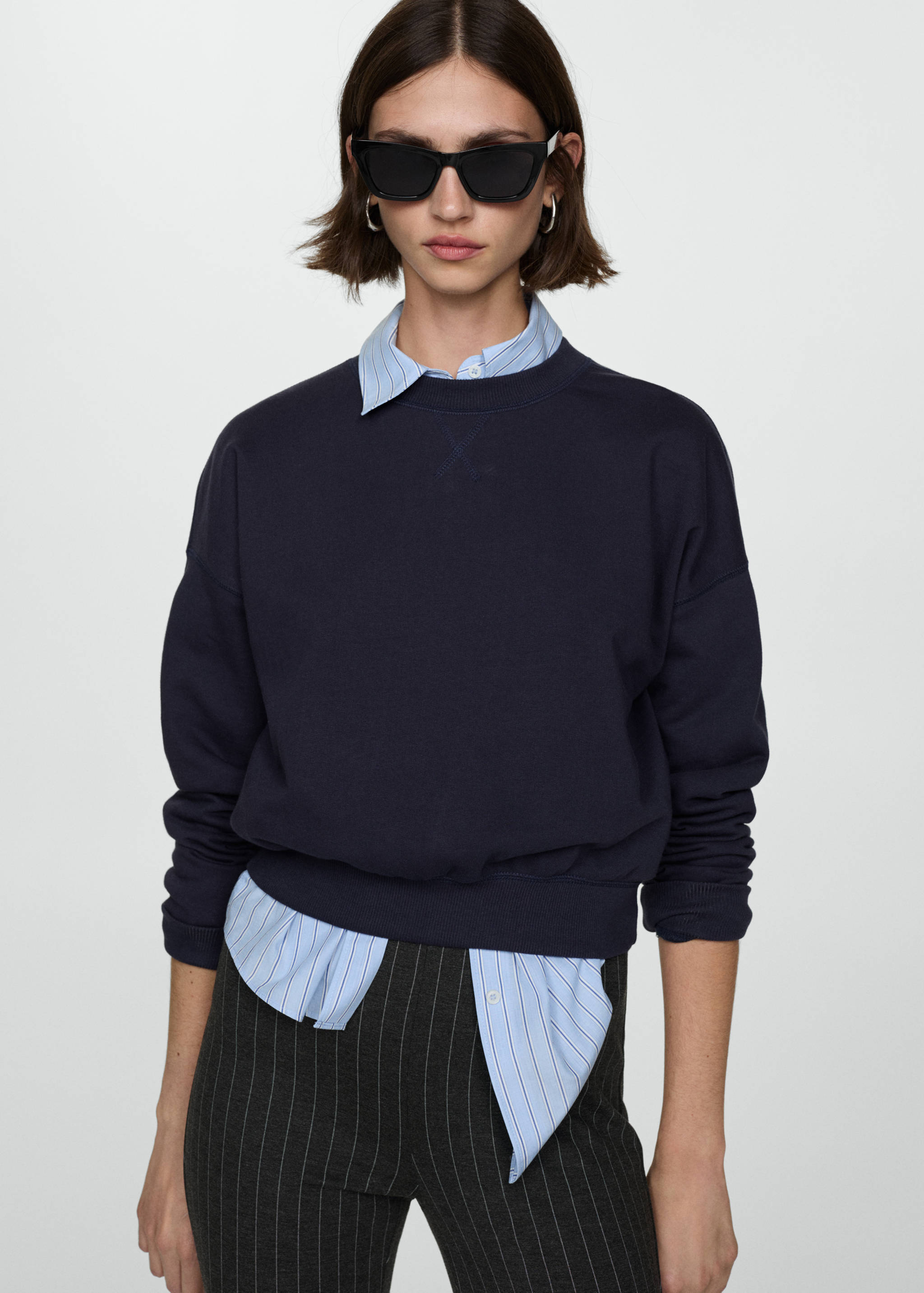 High-rise striped leggings - Details of the article 1