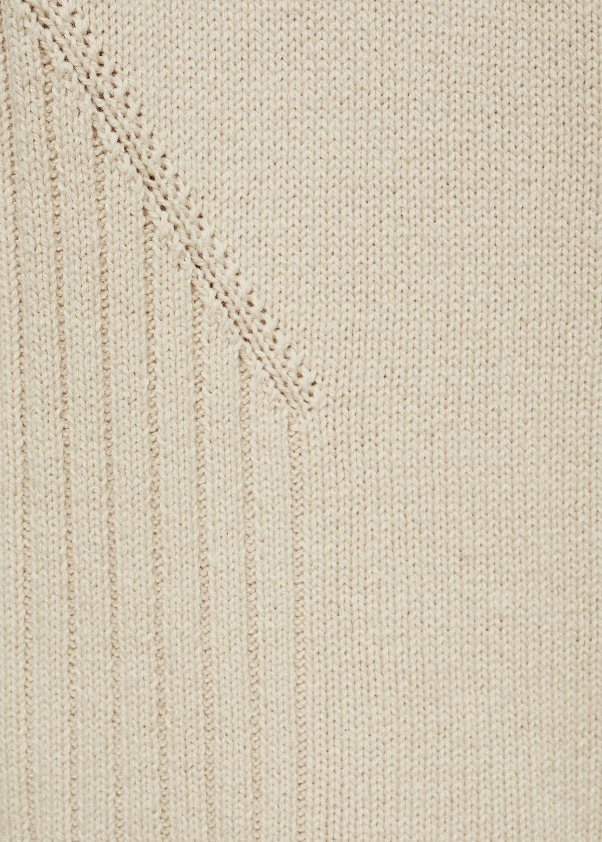 Zip hooded cardigan — Ecru
