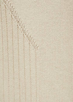 Zip hooded cardigan — Ecru 7