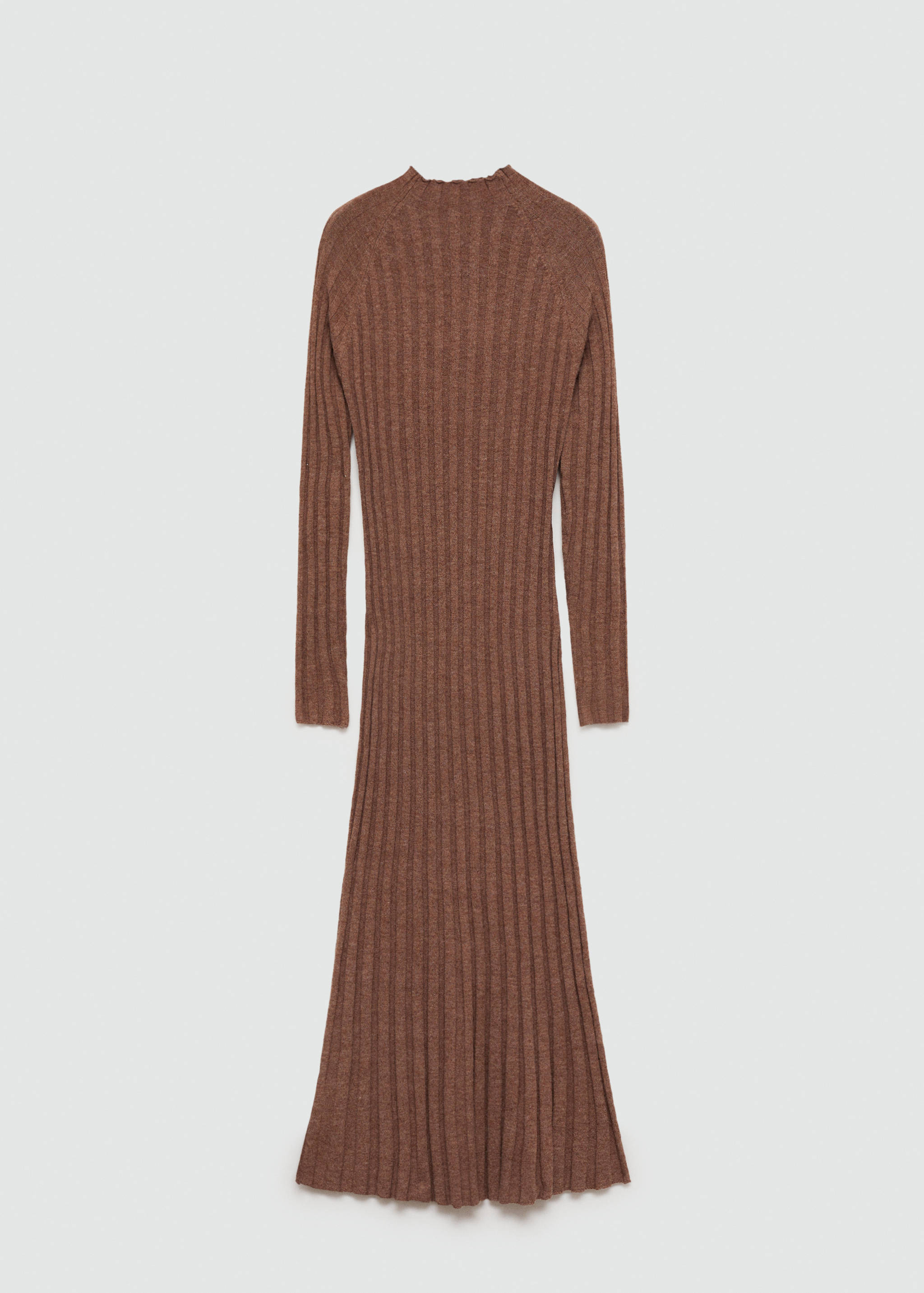 Perkins-neck ribbed dress - Article without model