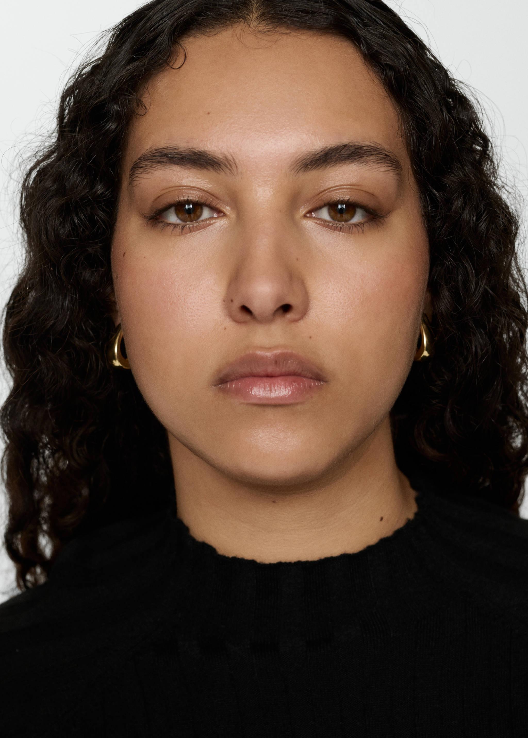 Perkins-neck ribbed dress - Details of the article 4