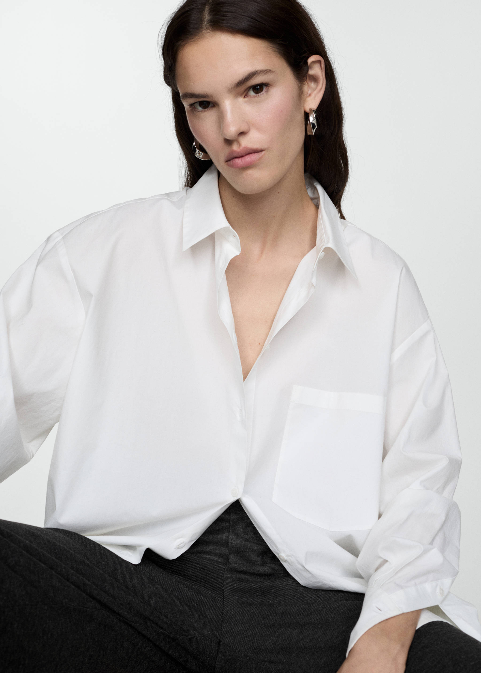 Knitted wide leg trousers - Details of the article 2