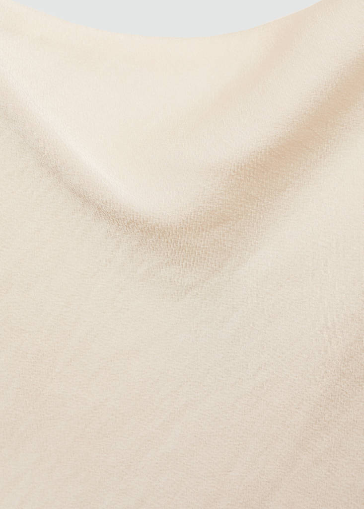 Satin top with thin straps — Off White