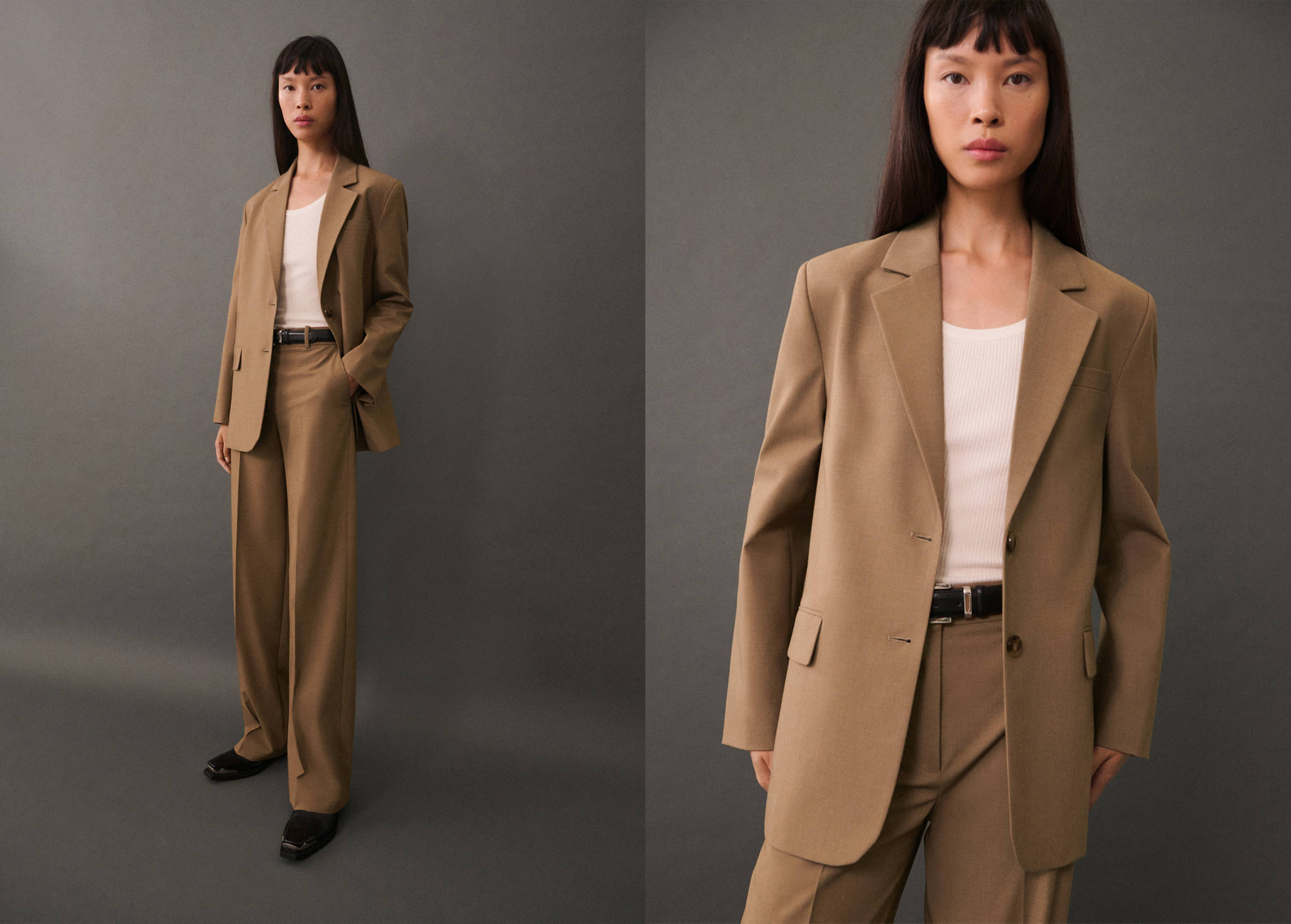 Blazer droit double boutonnage - Plan panoramique