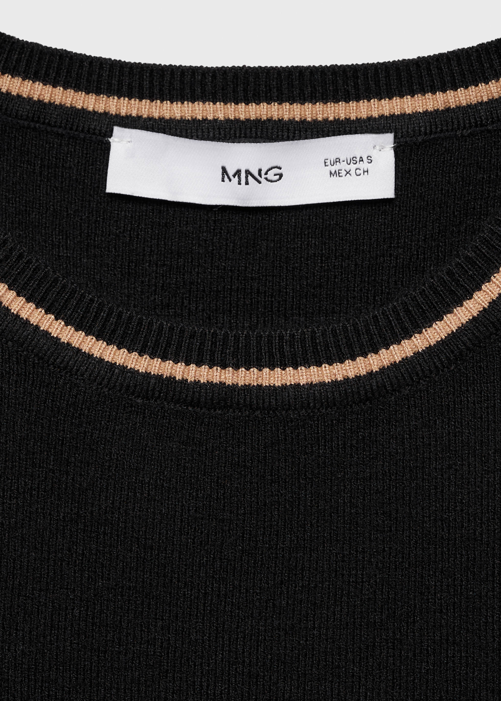 Knitted top with contrast details - Details of the article 8