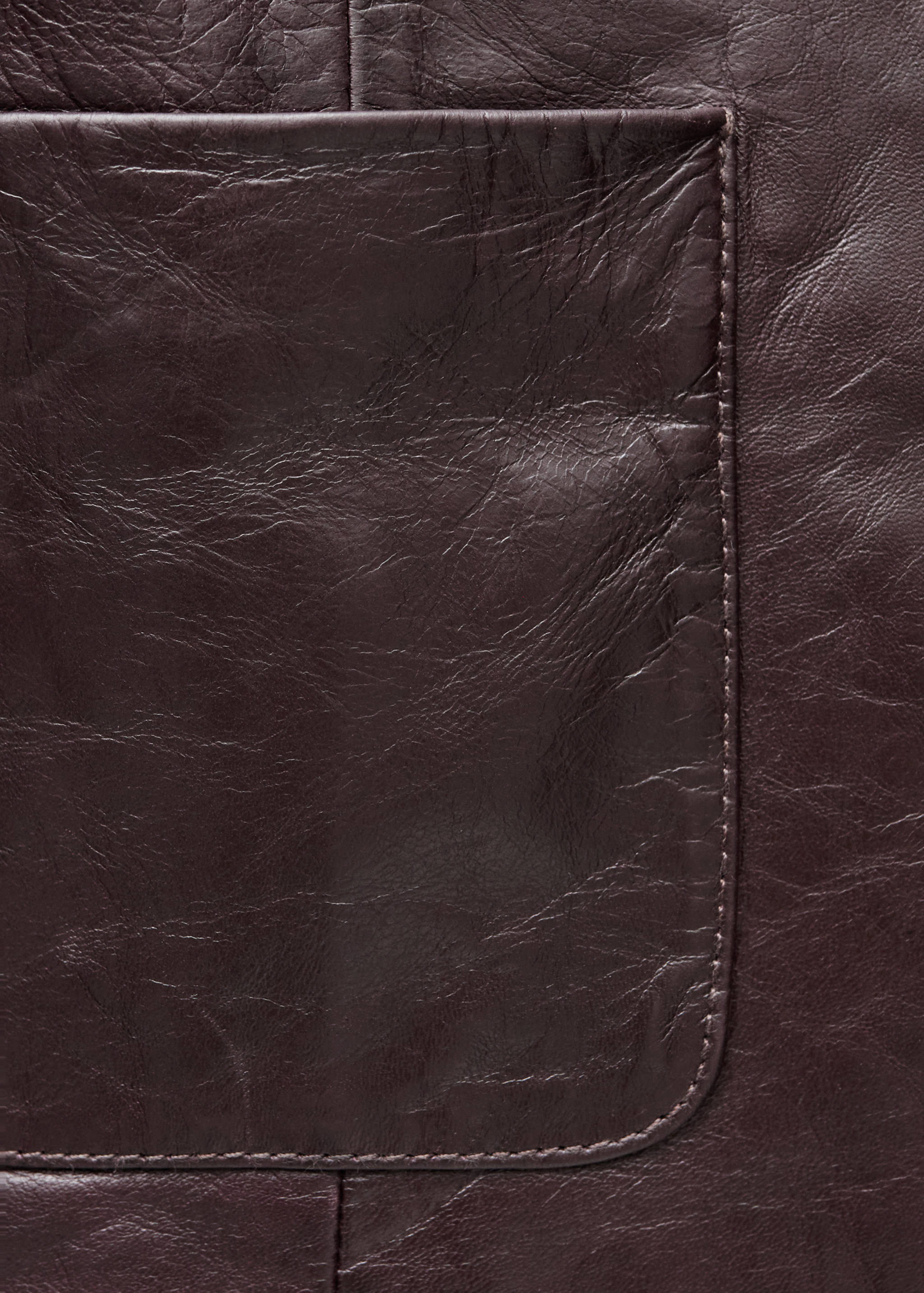 100% leather jacket with pockets - Details of the article 0