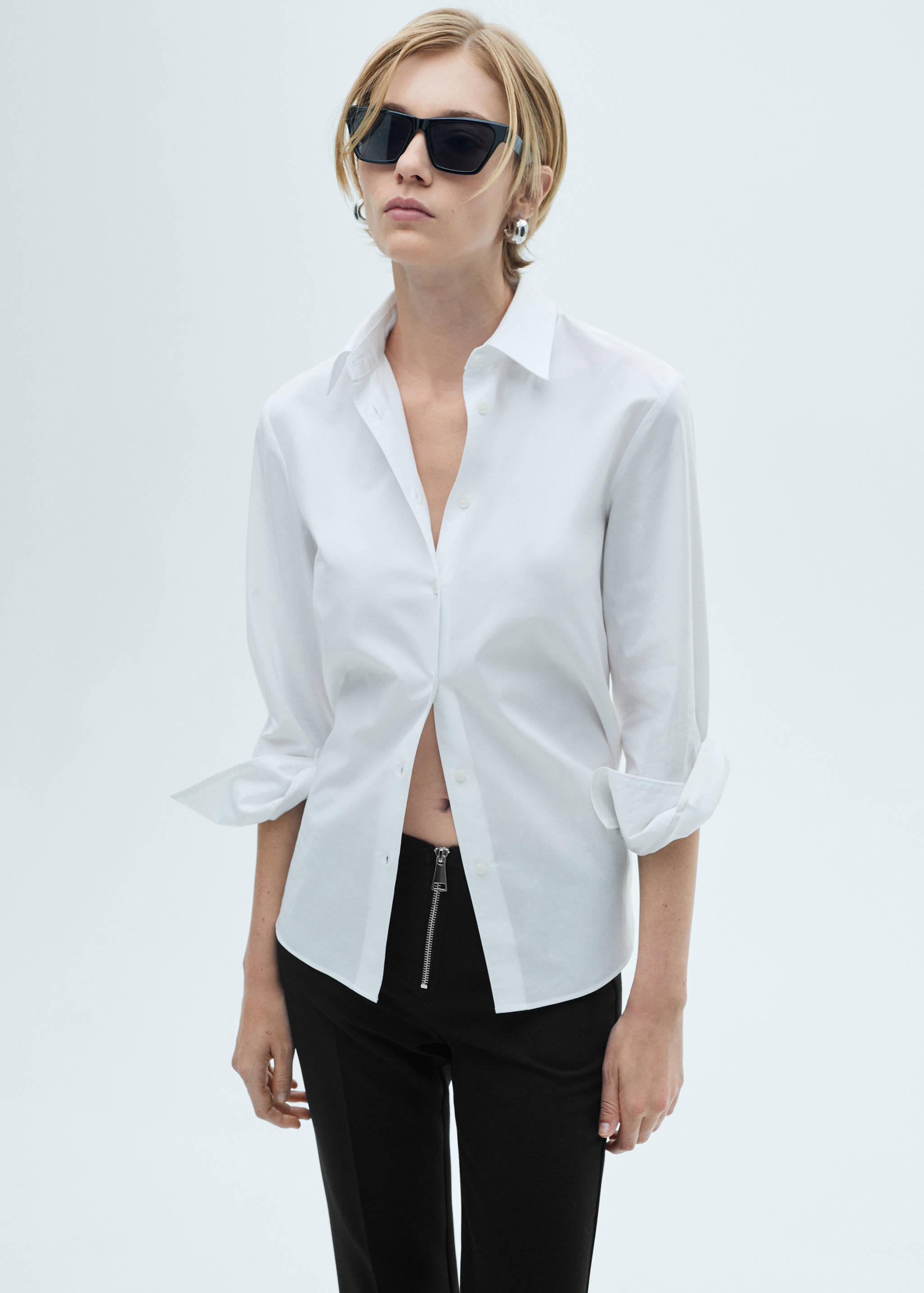 Flared trousers with zip - Details of the article 2