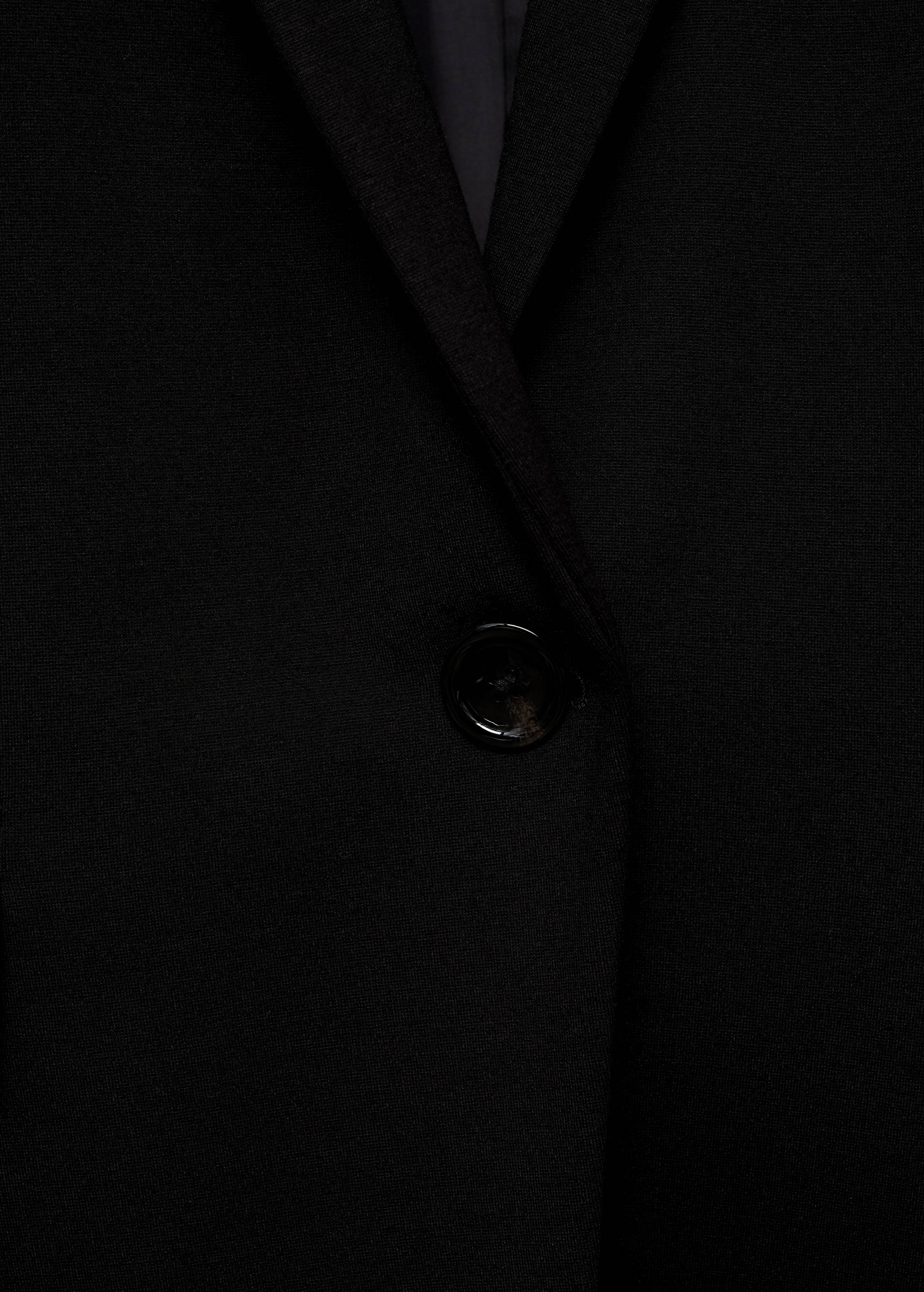 Suit blazer with flap pockets - Details of the article 8