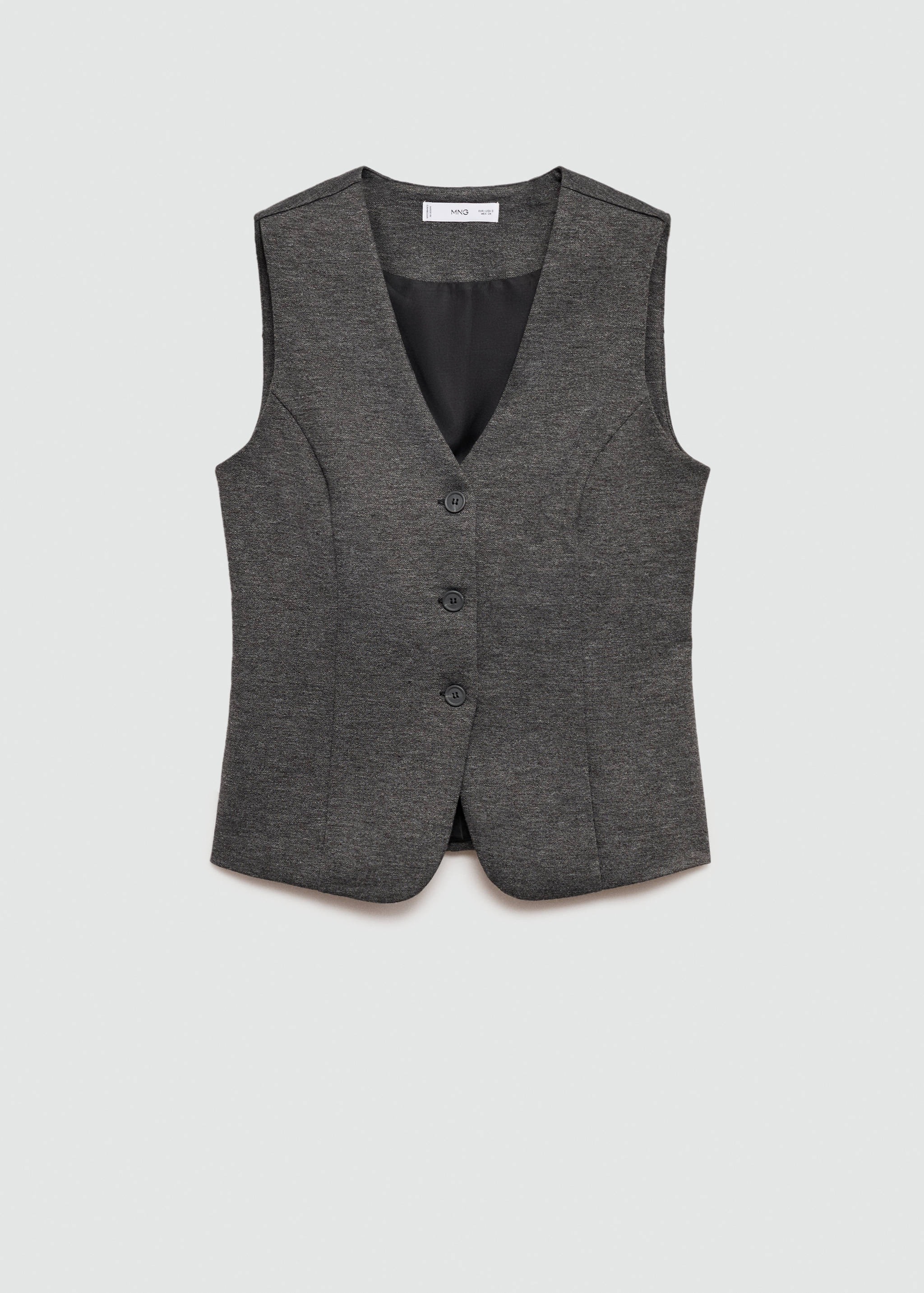 Fitted gilet with buttons - Article without model