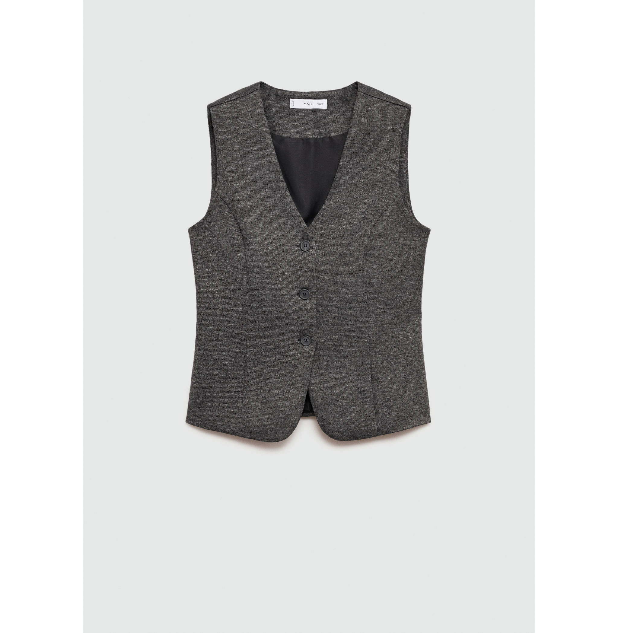 Fitted vest with buttons - Article without model