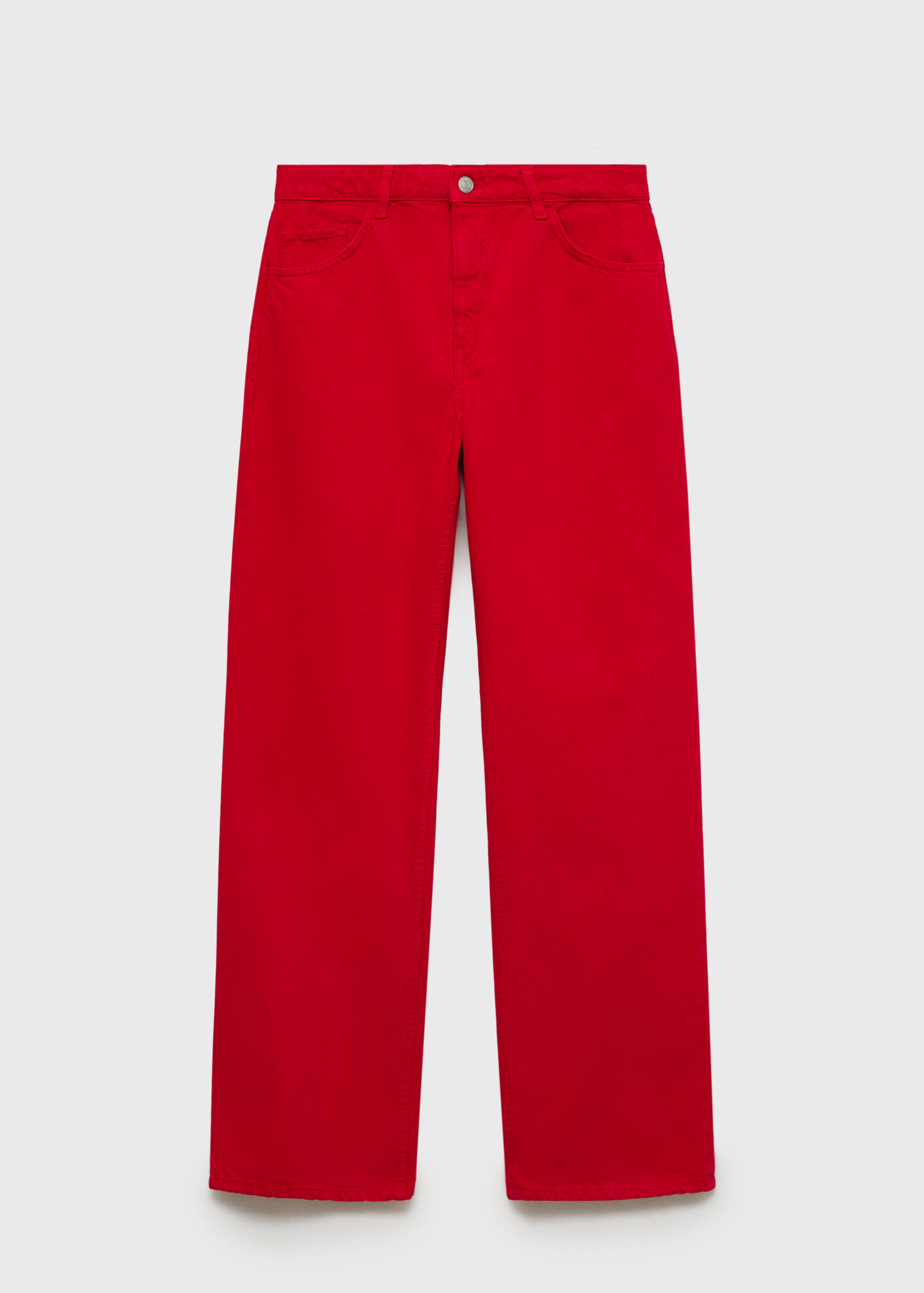 Прямые джинсы с завышенной талией - Изделие без модели