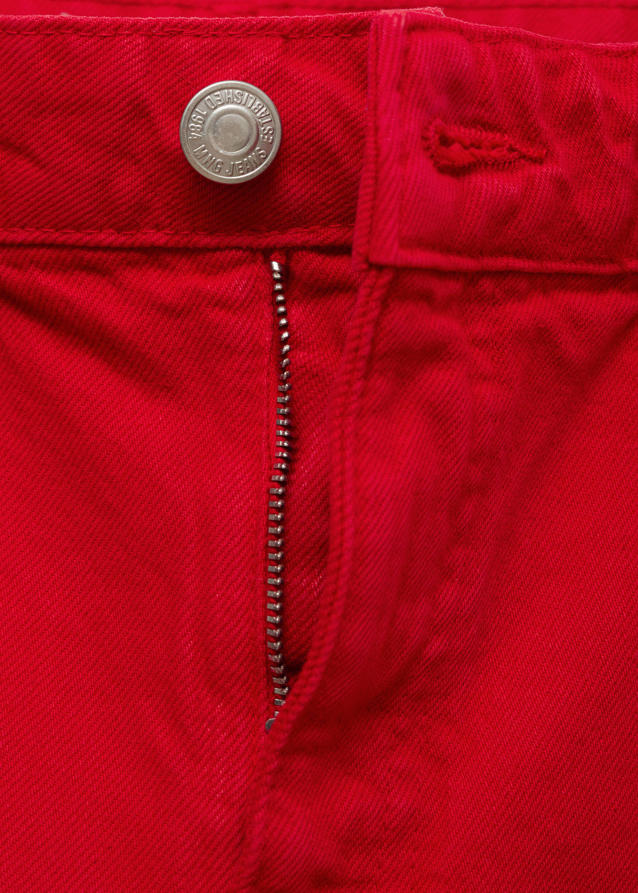 Прямые джинсы с завышенной талией - Деталь изделия 8