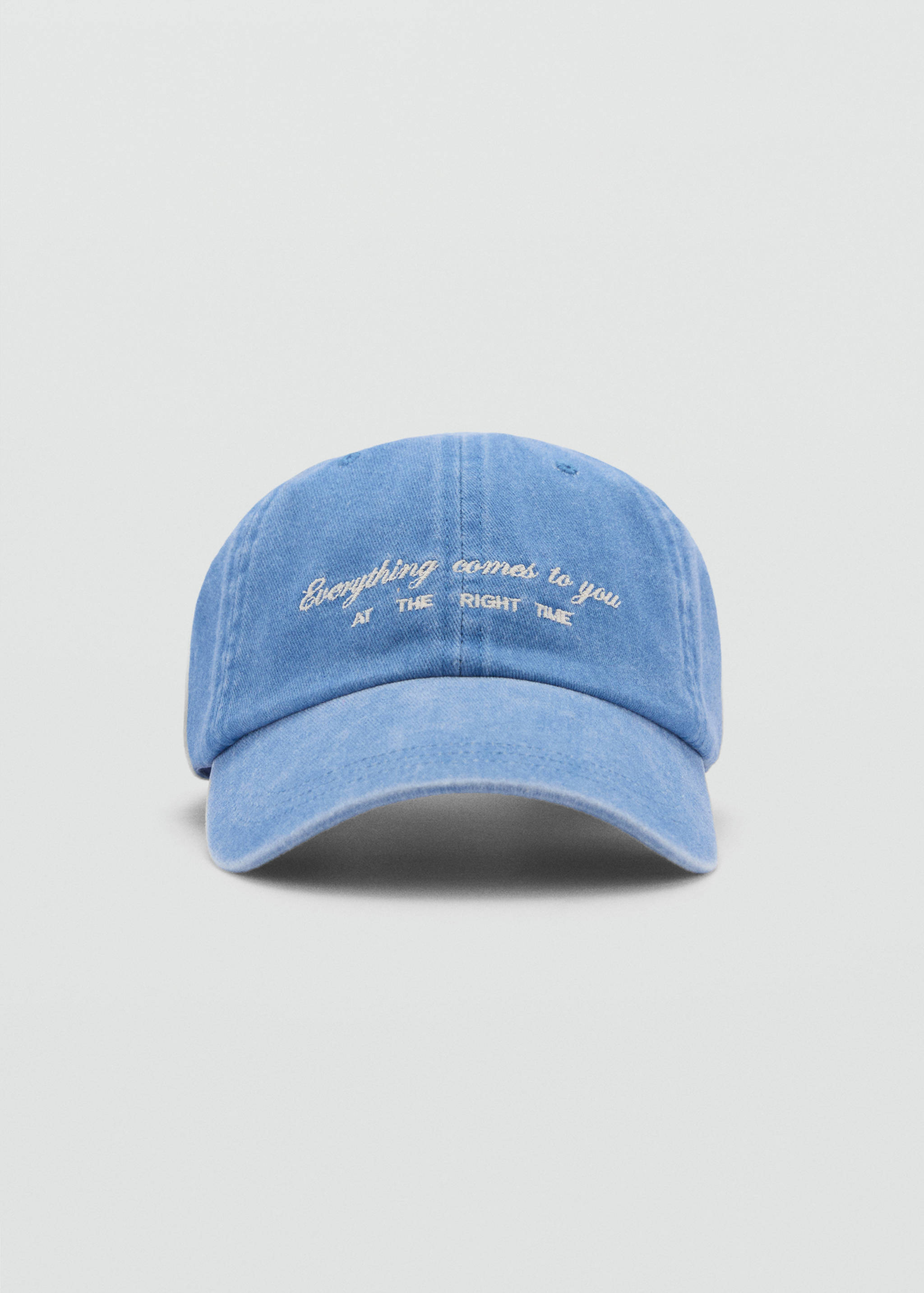 Embroidered detail cap - Medium plane