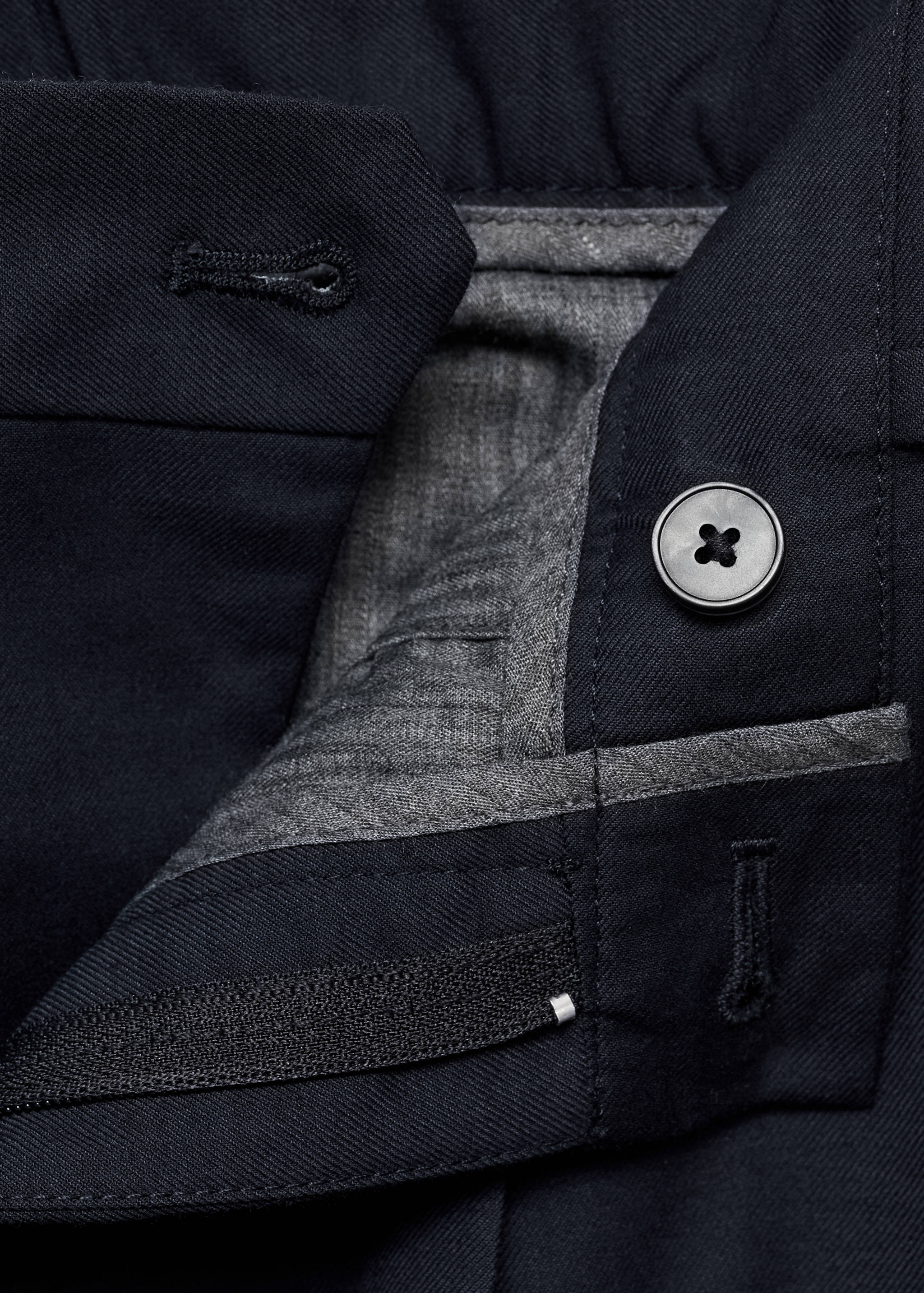 Брюки slim fit с защипами - Деталь изделия 8