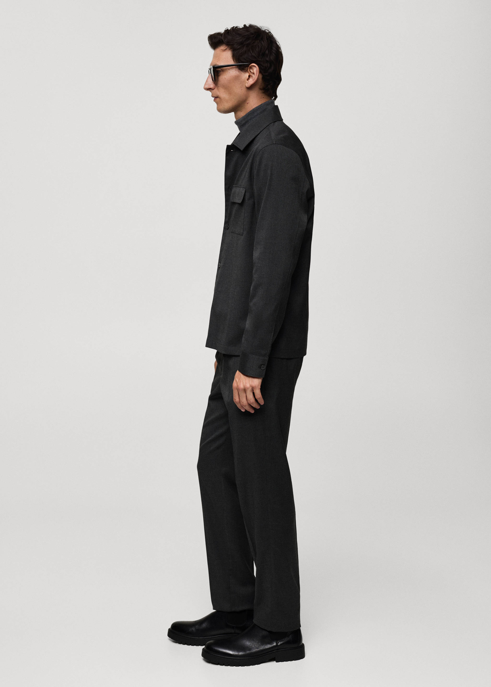 Pleated slim-fit trousers - Details of the article 6