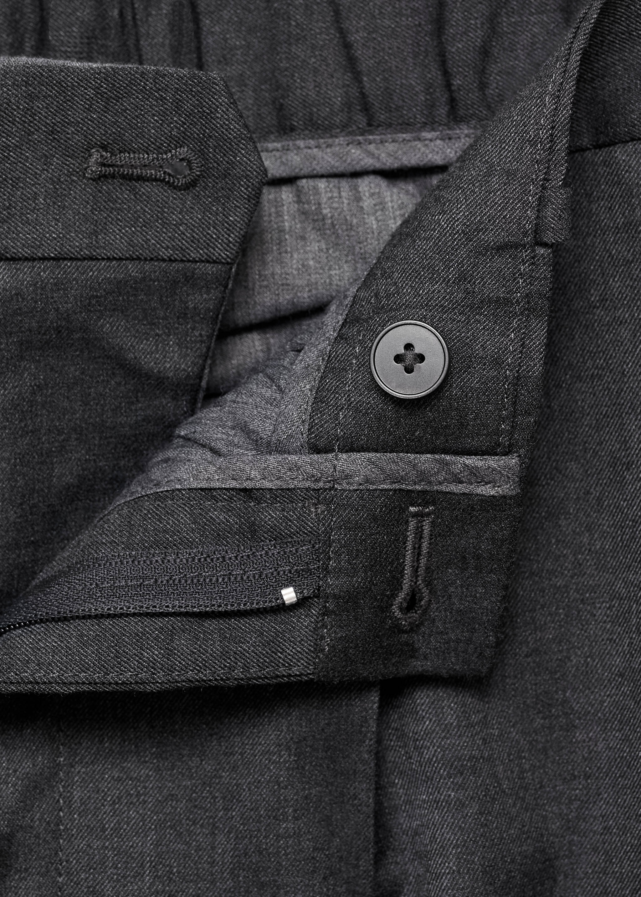Pleated slim-fit trousers - Details of the article 8