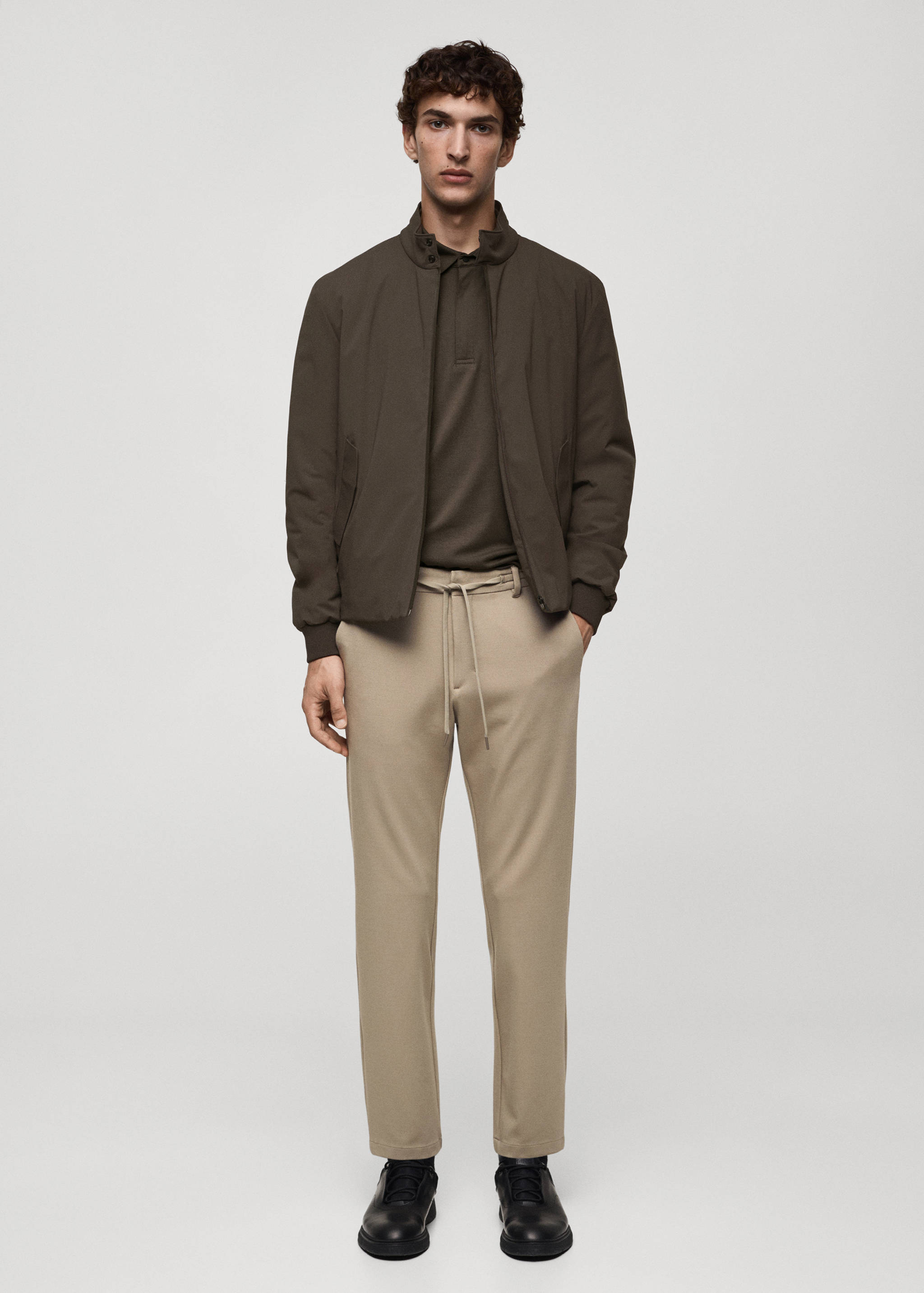 Pantalon slim-fit comfort stretch cordon - Plan général