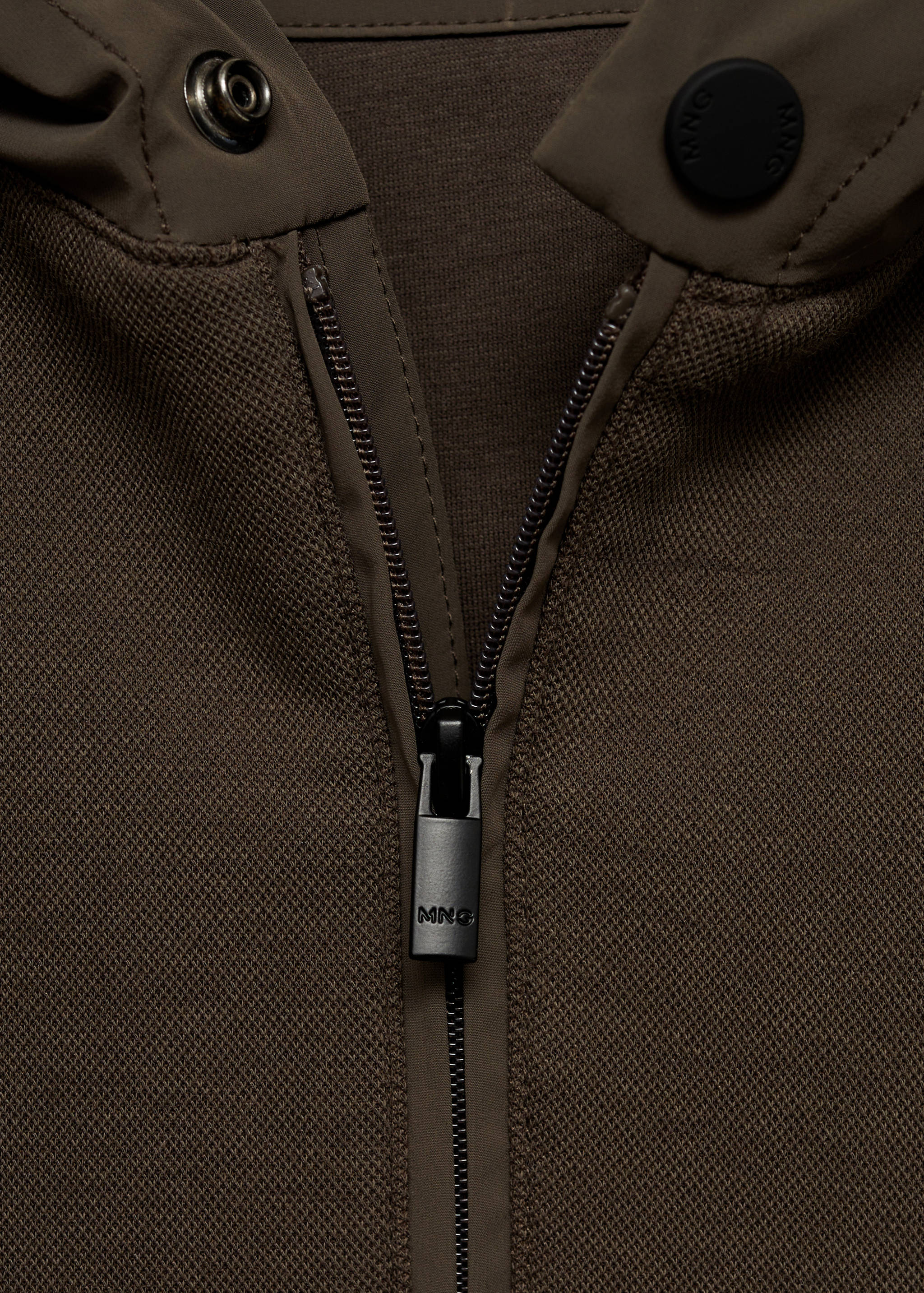 弹力面料常规版型连帽卫衣 - null