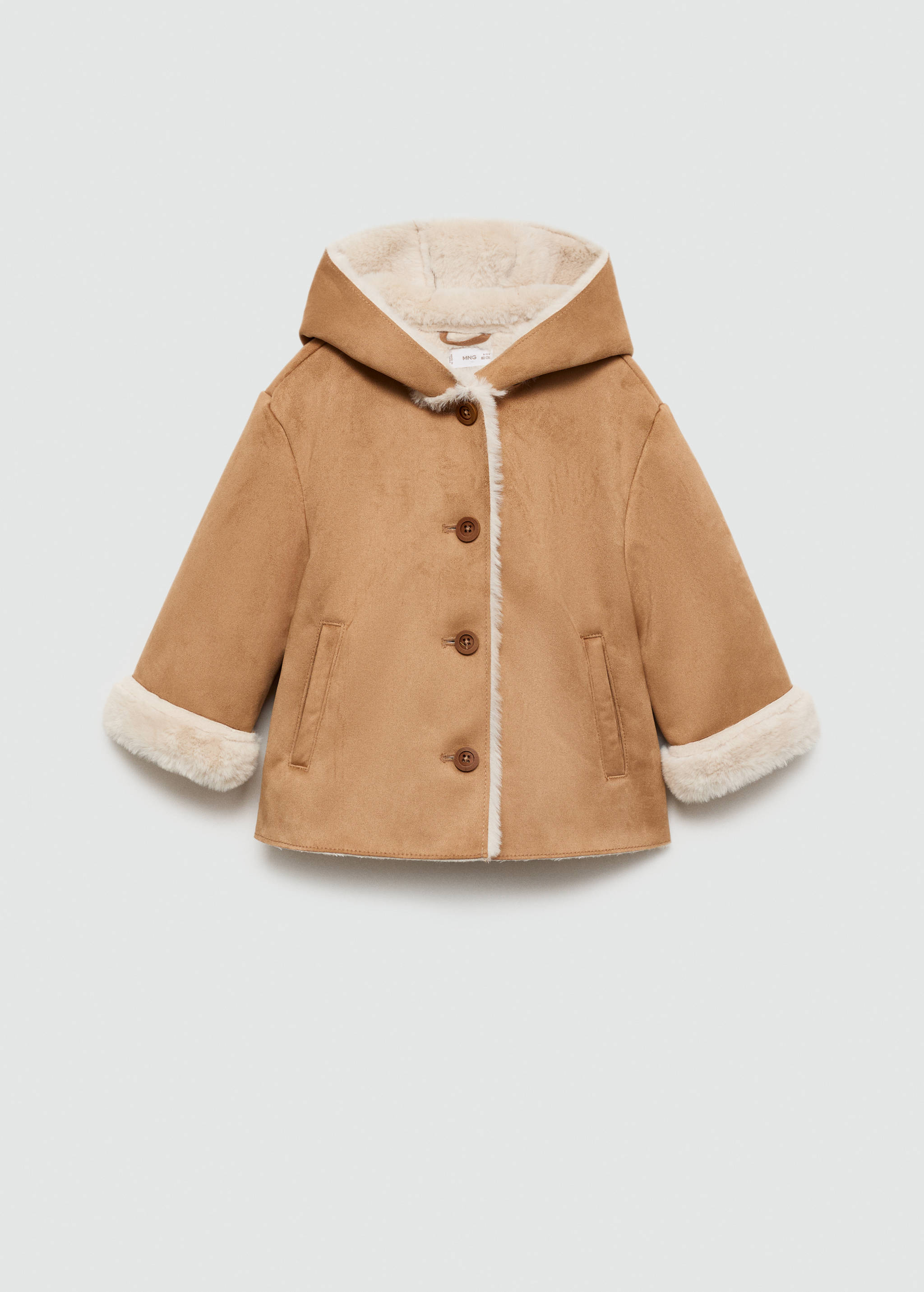 Faux-fur inner coat - Article without model