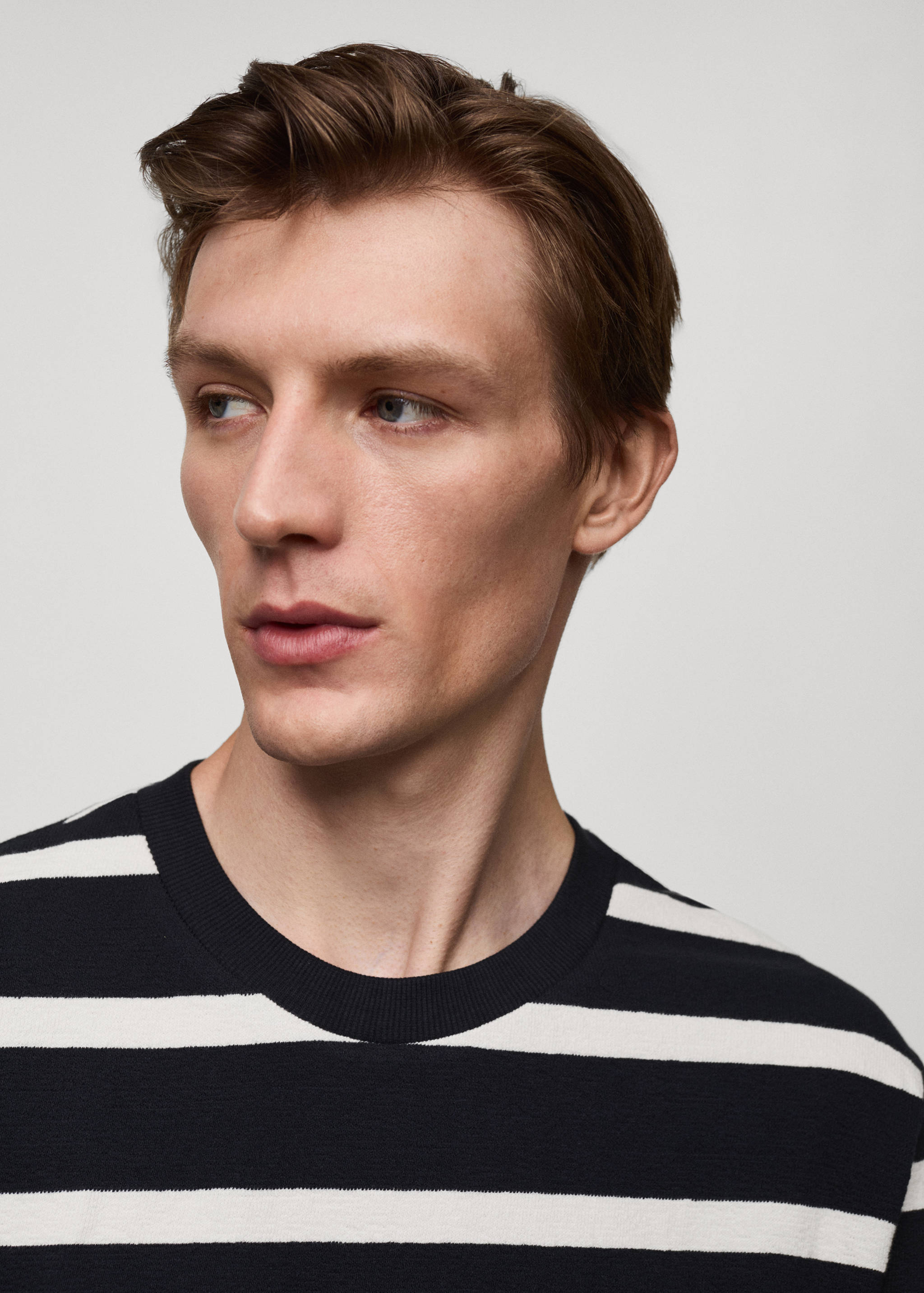 100% cotton striped t-shirt - Details of the article 1