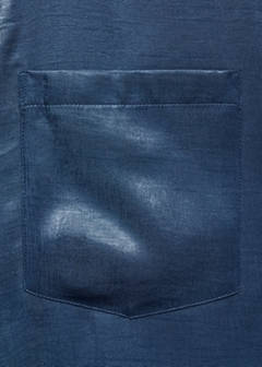 Satin shirt with bow — Blue 8