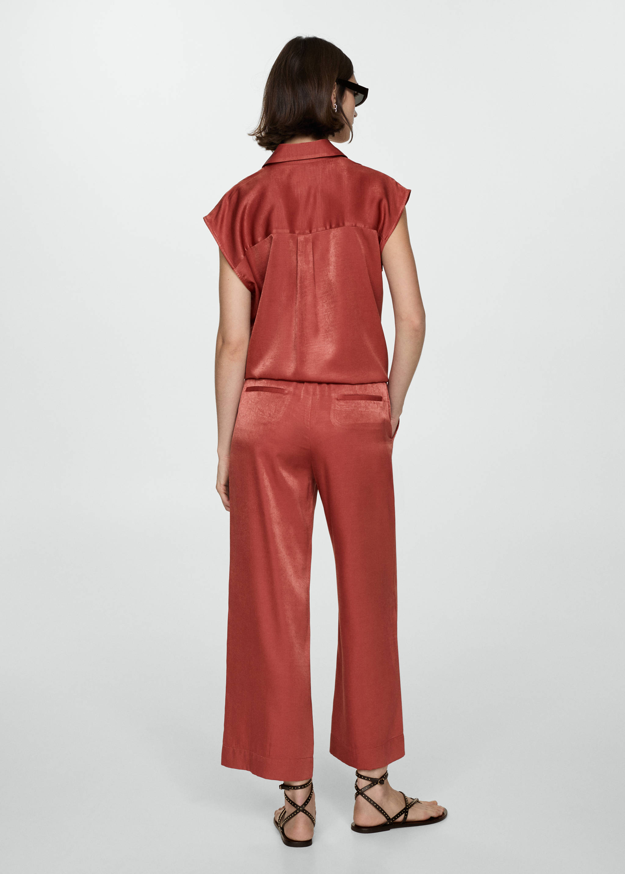 Camisa satinada lazo - Reverso del artículo