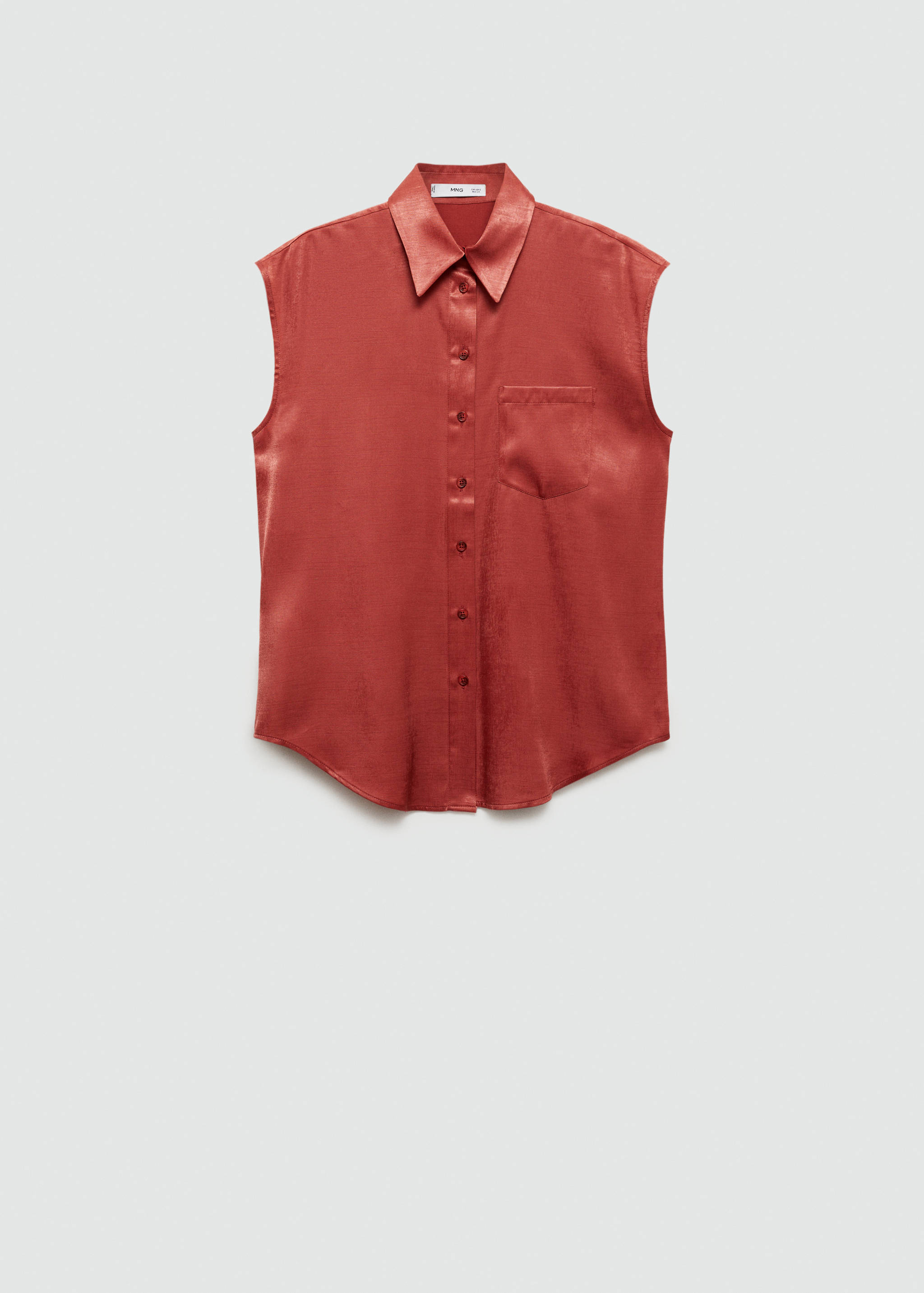 Satin shirt with bow - Article without model