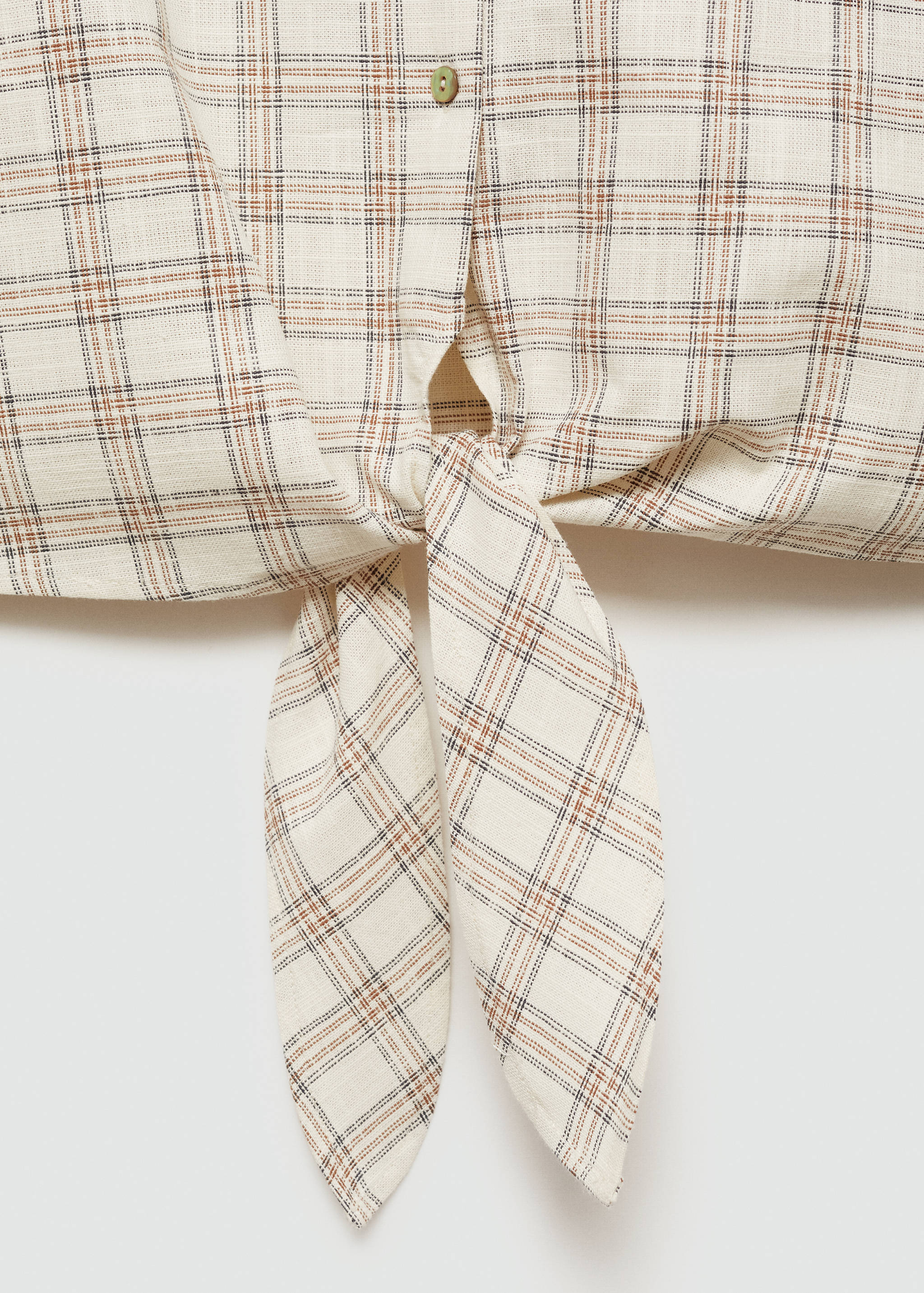 Camisa crop cuadros - Detalle del artículo 0