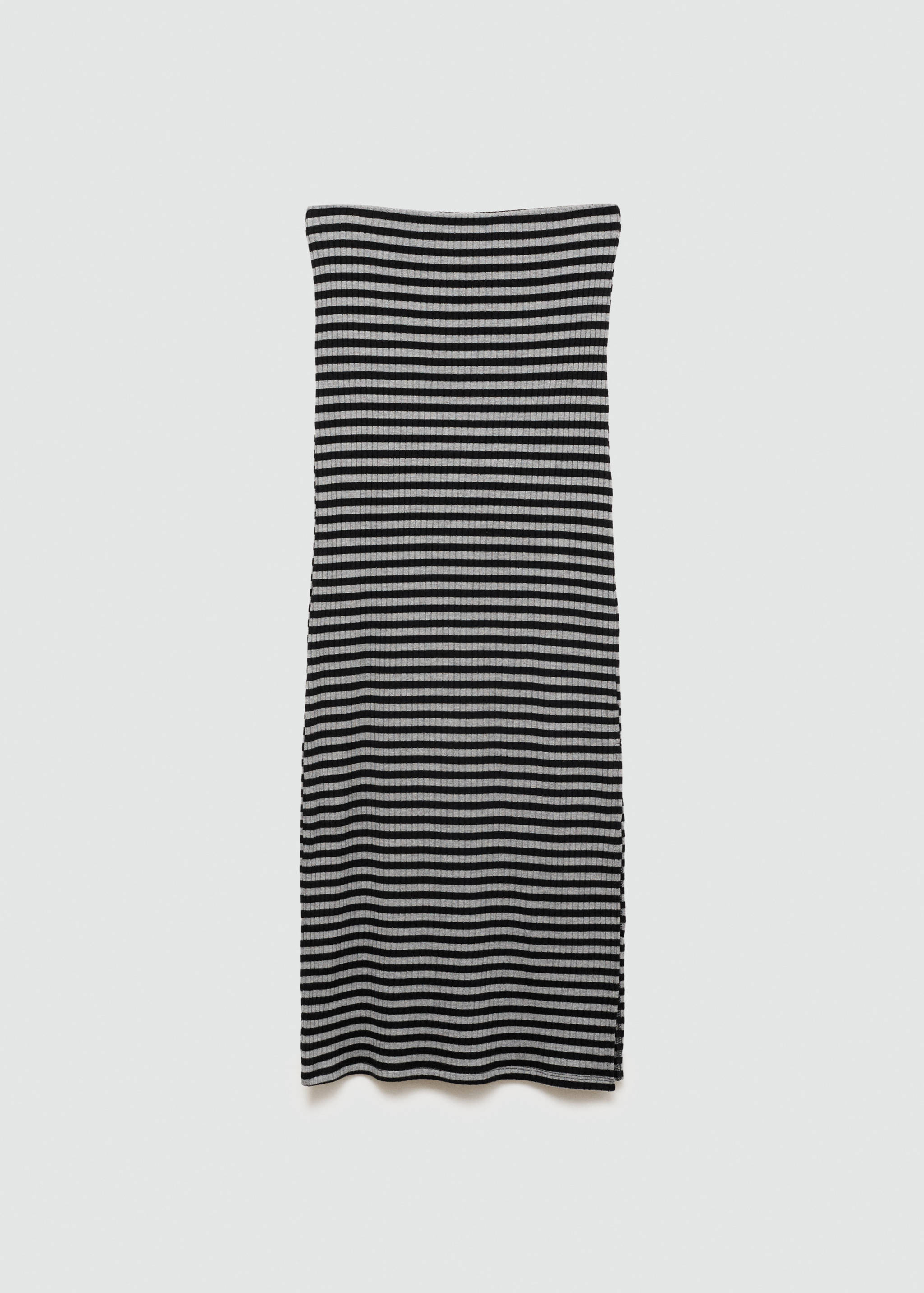 Slit striped skirt - Article without model