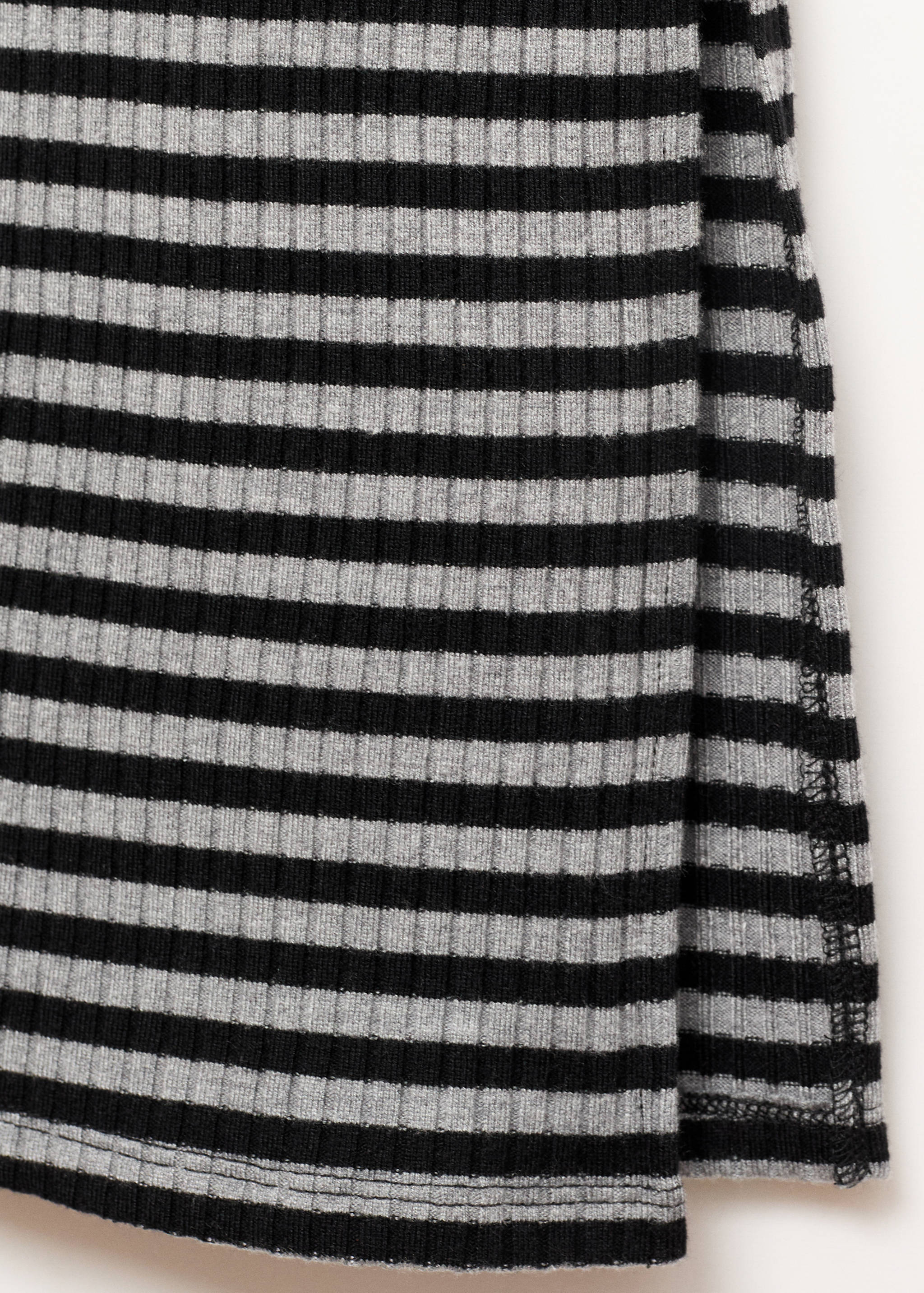 Slit striped skirt - Details of the article 0