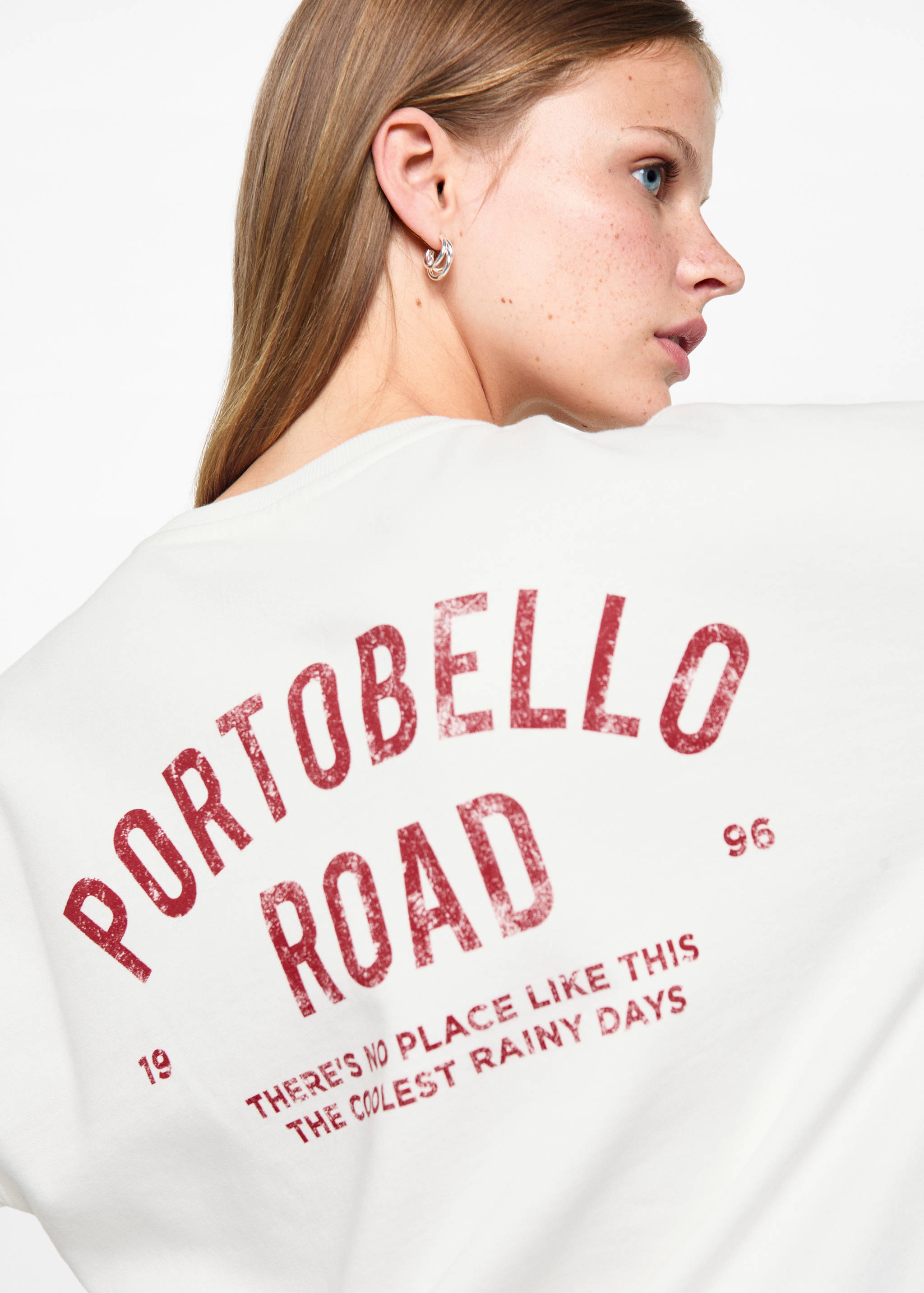 Printed cotton sweatshirt - Details of the article 1