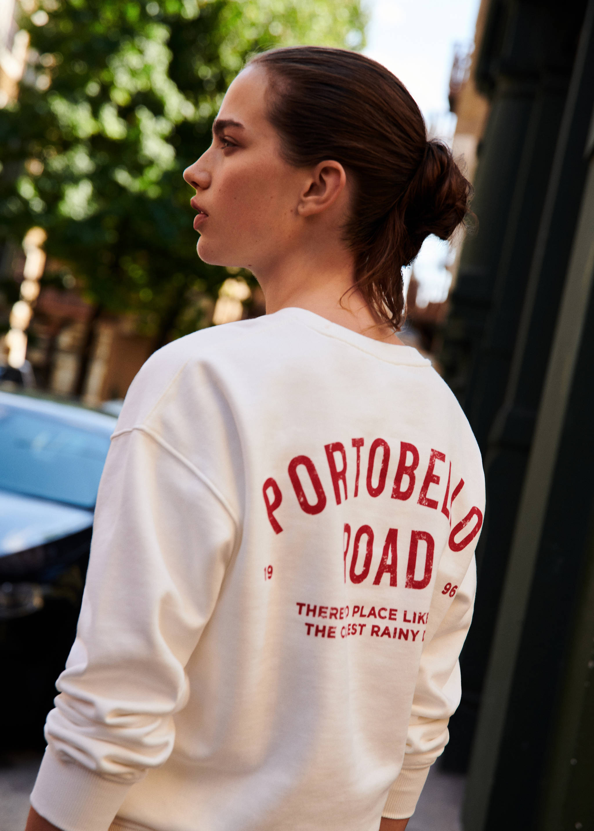 Printed cotton sweatshirt - Details of the article 5