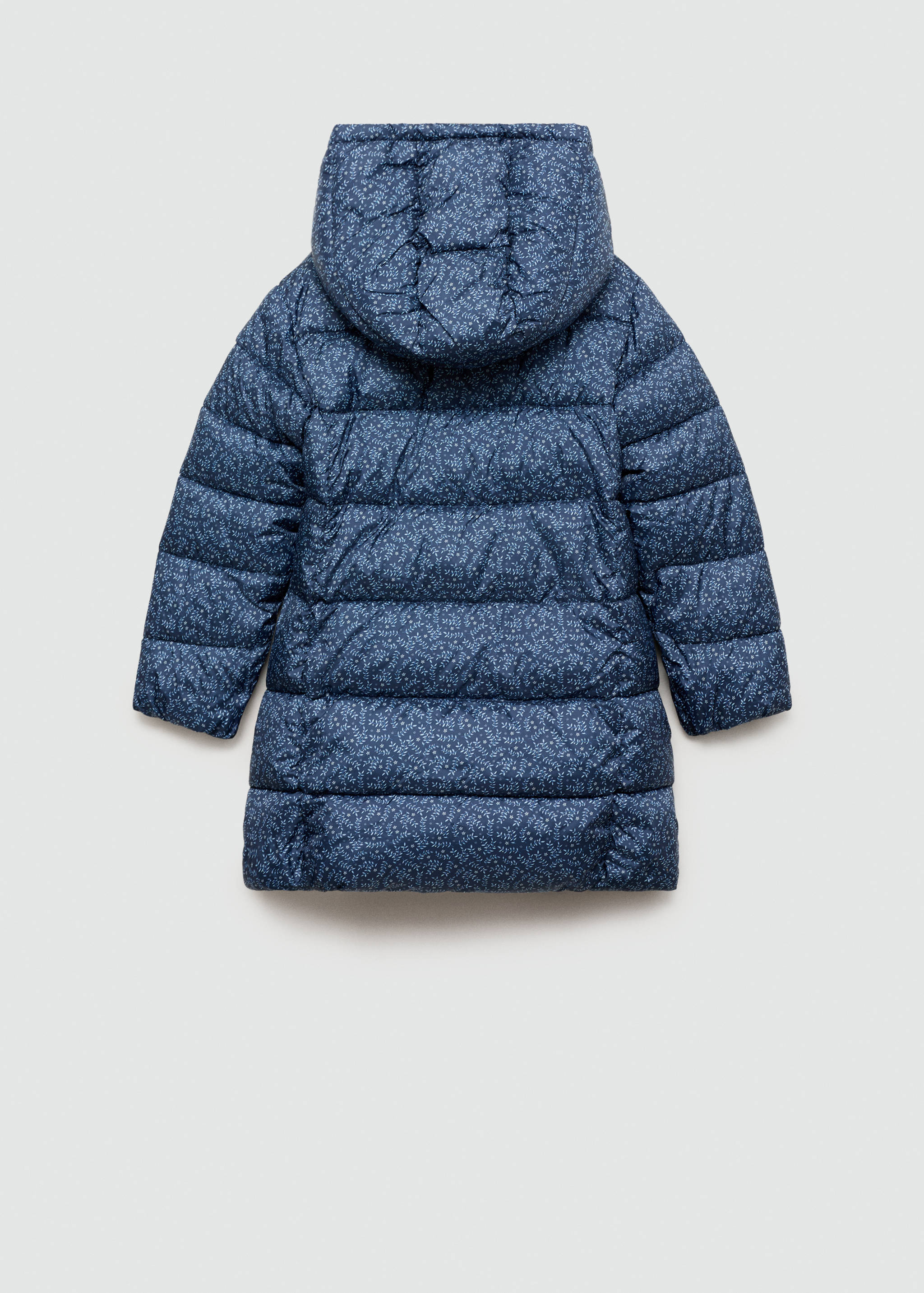 Flowers print quilted anorak - Reverse of the article