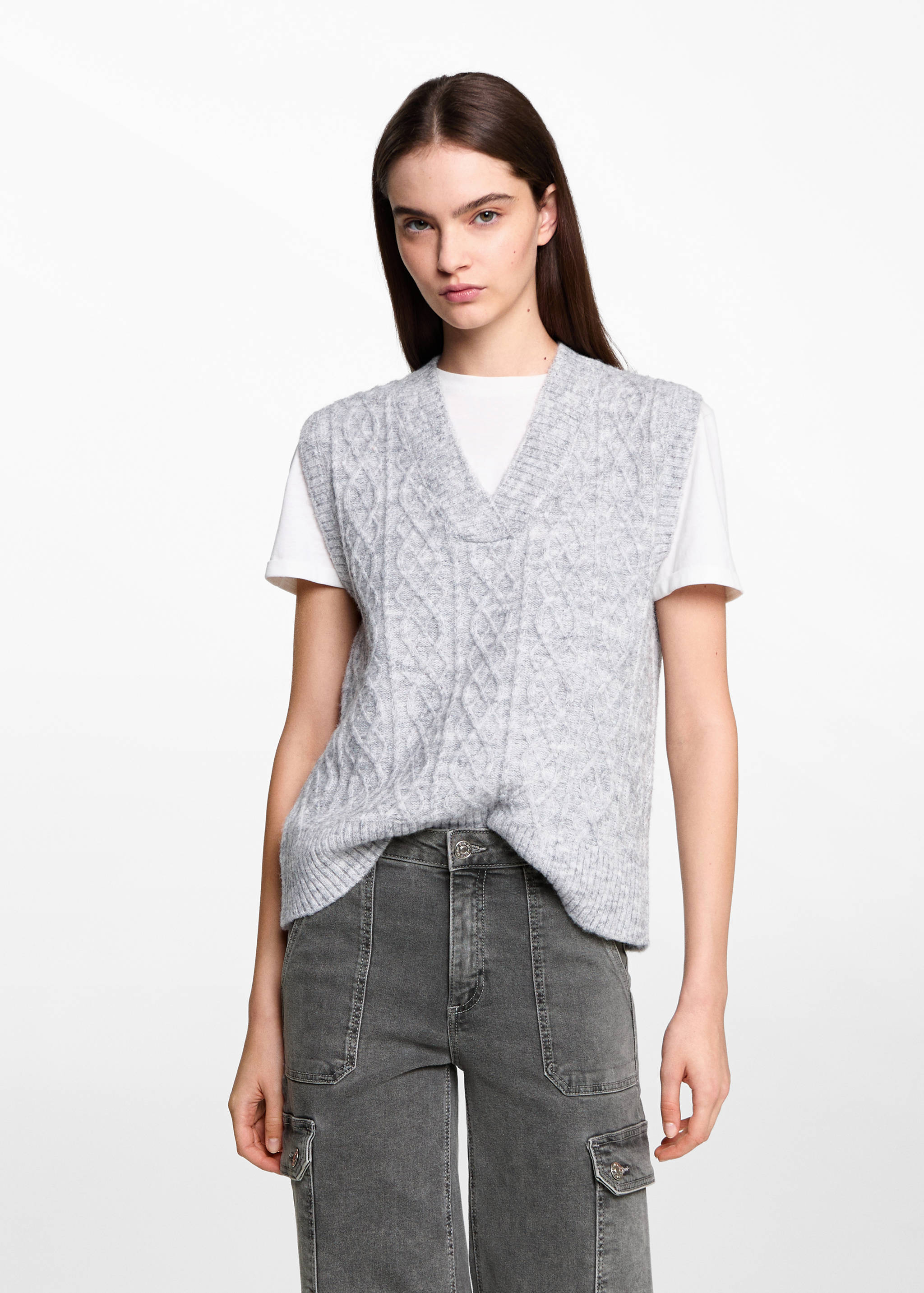 Jeans cargo bolsillos - Plano medio