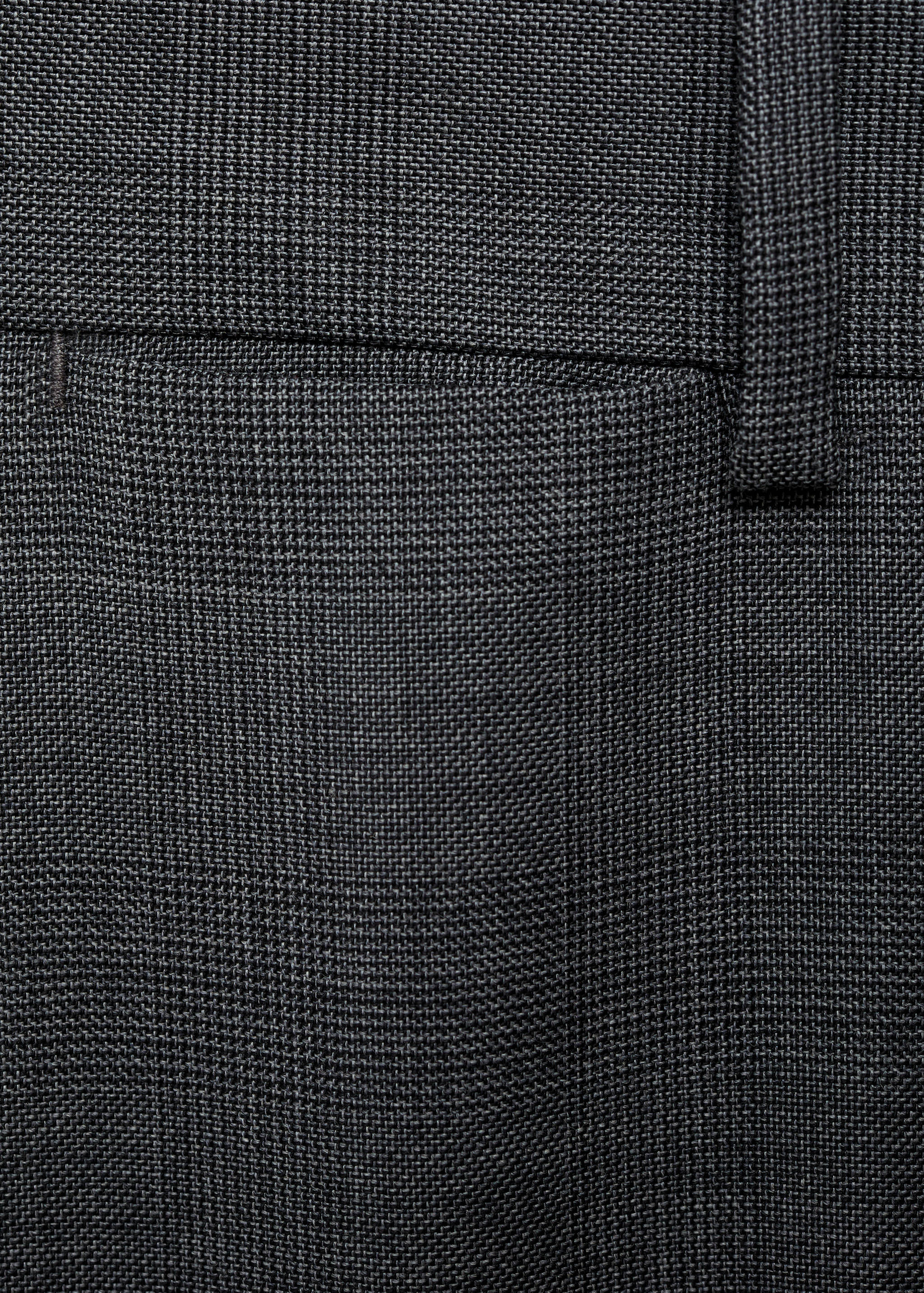 Pantalon de costume 100 % laine vierge carreaux écossais - Détail de l'article 8