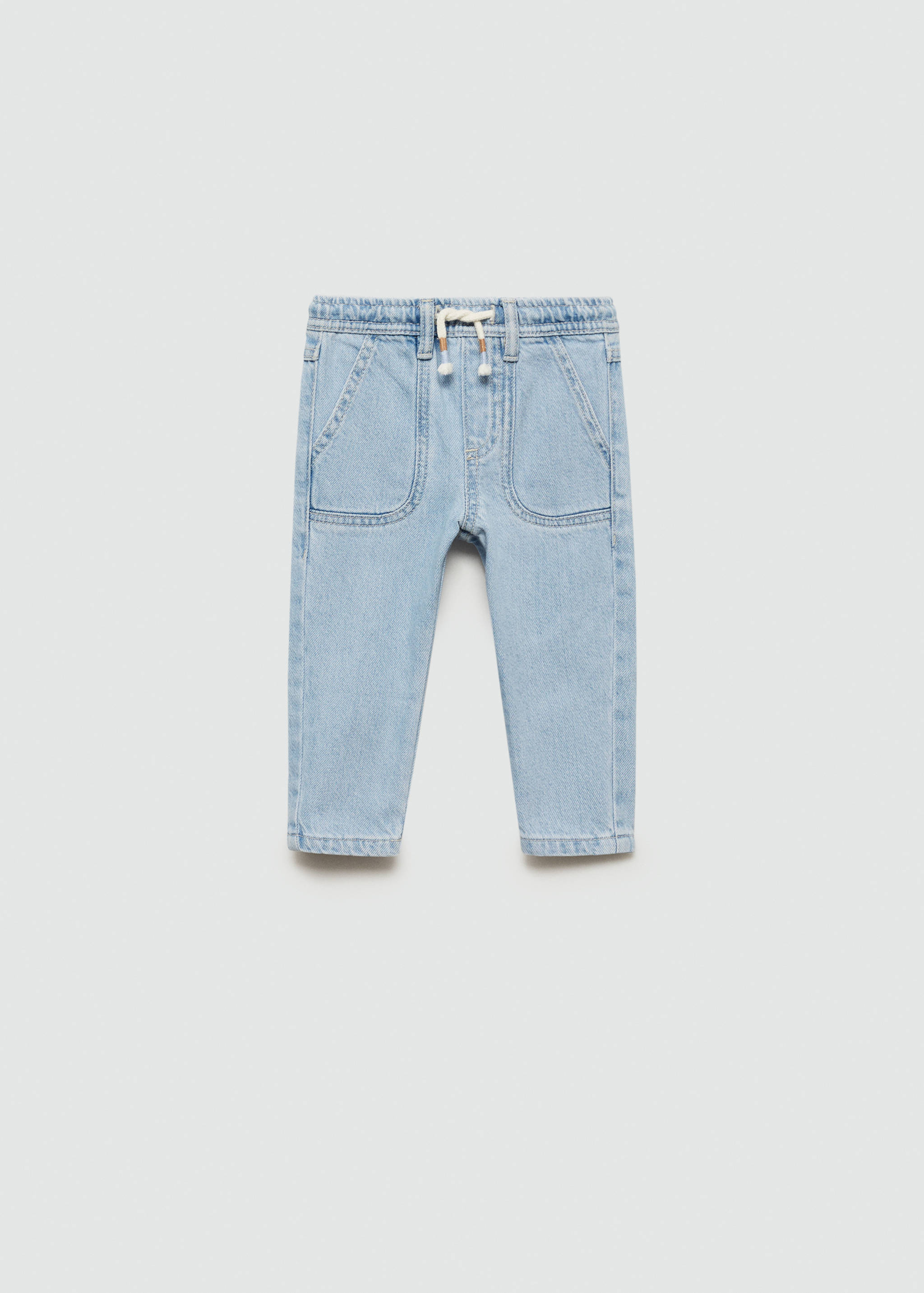 Jeans with elastic waist and pockets - Article without model
