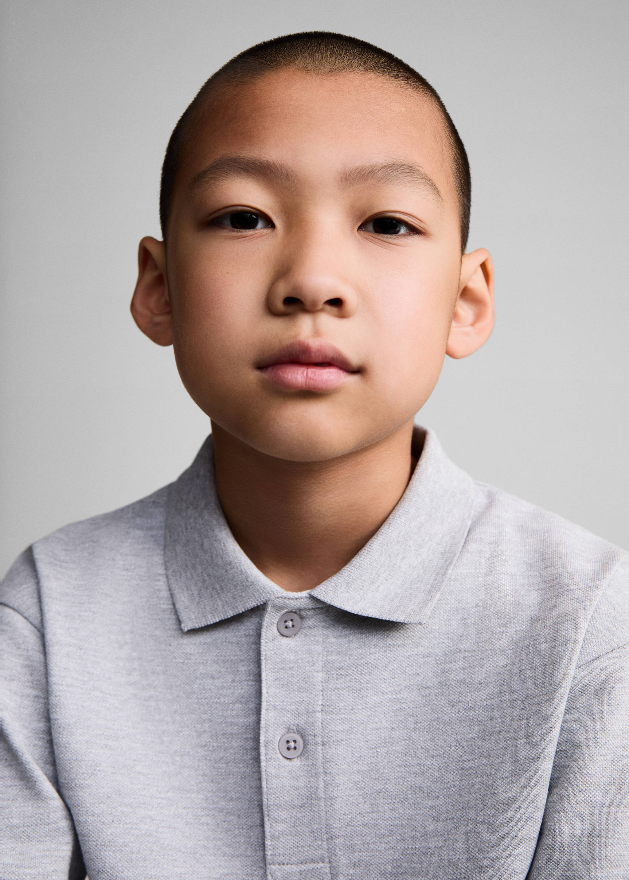 Long sleeves cotton polo - Details of the article 1