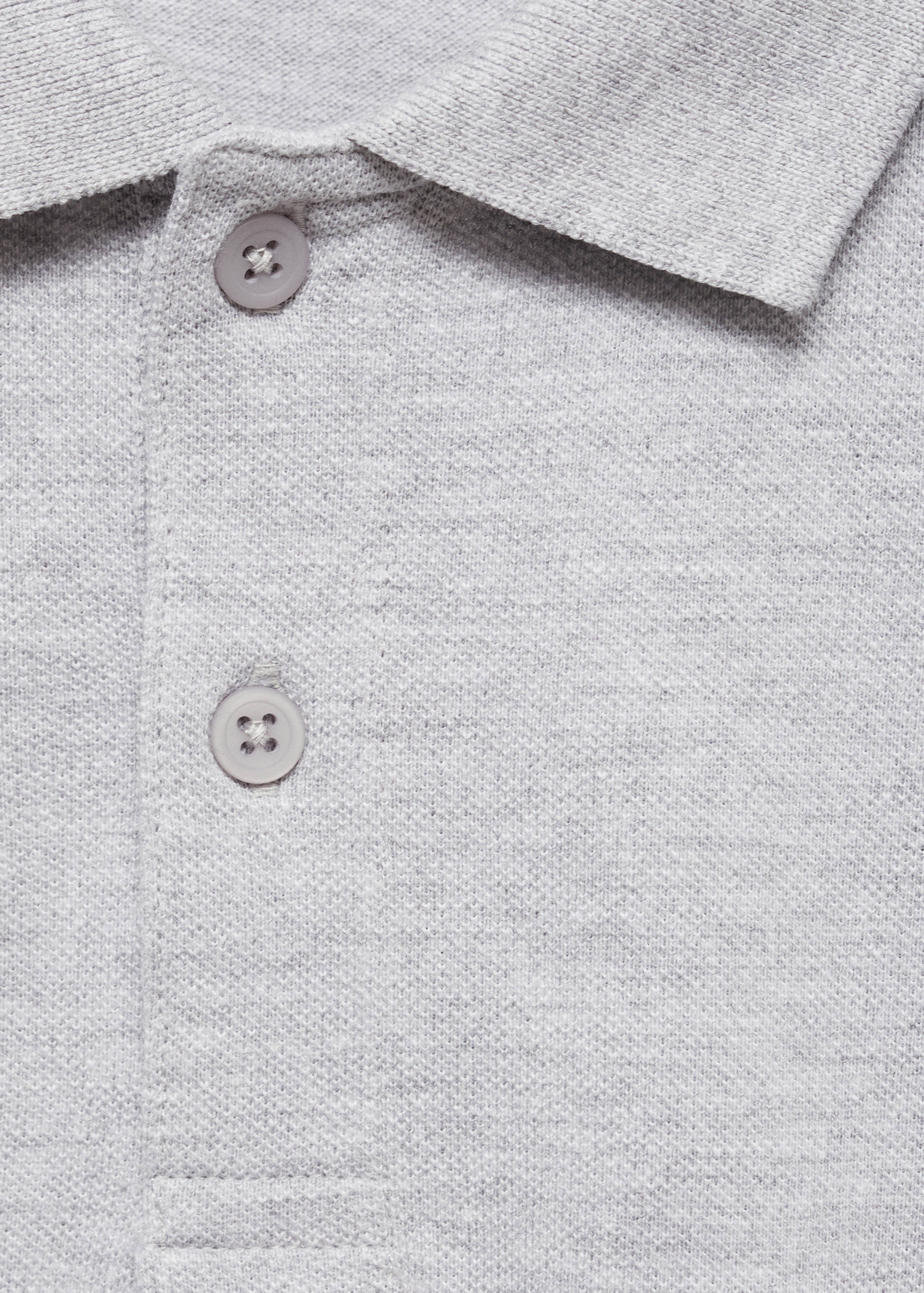 Long sleeves cotton polo - Details of the article 8