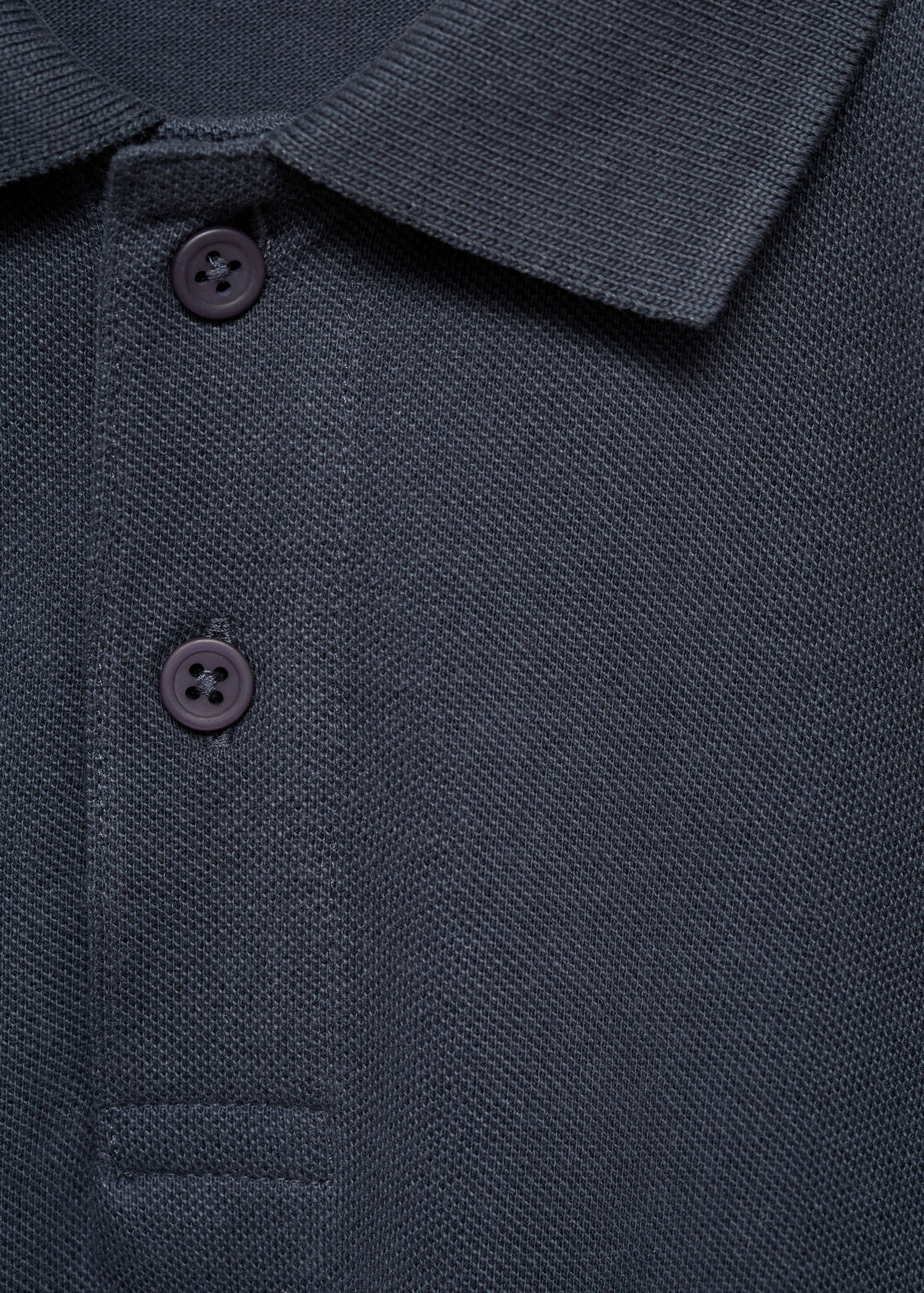 Long sleeves cotton polo - Details of the article 8