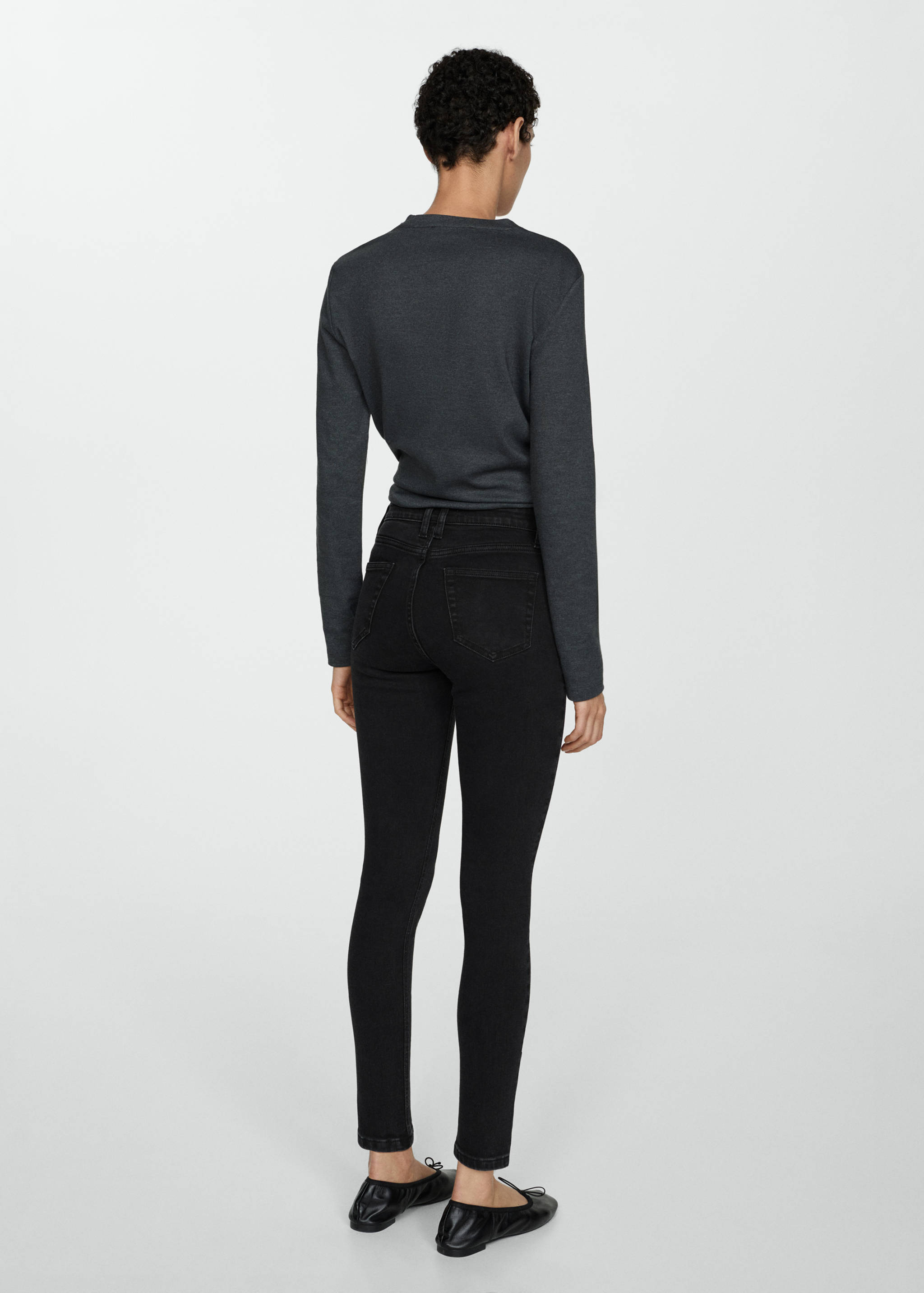 Jeans skinny tiro medio - Reverso del artículo