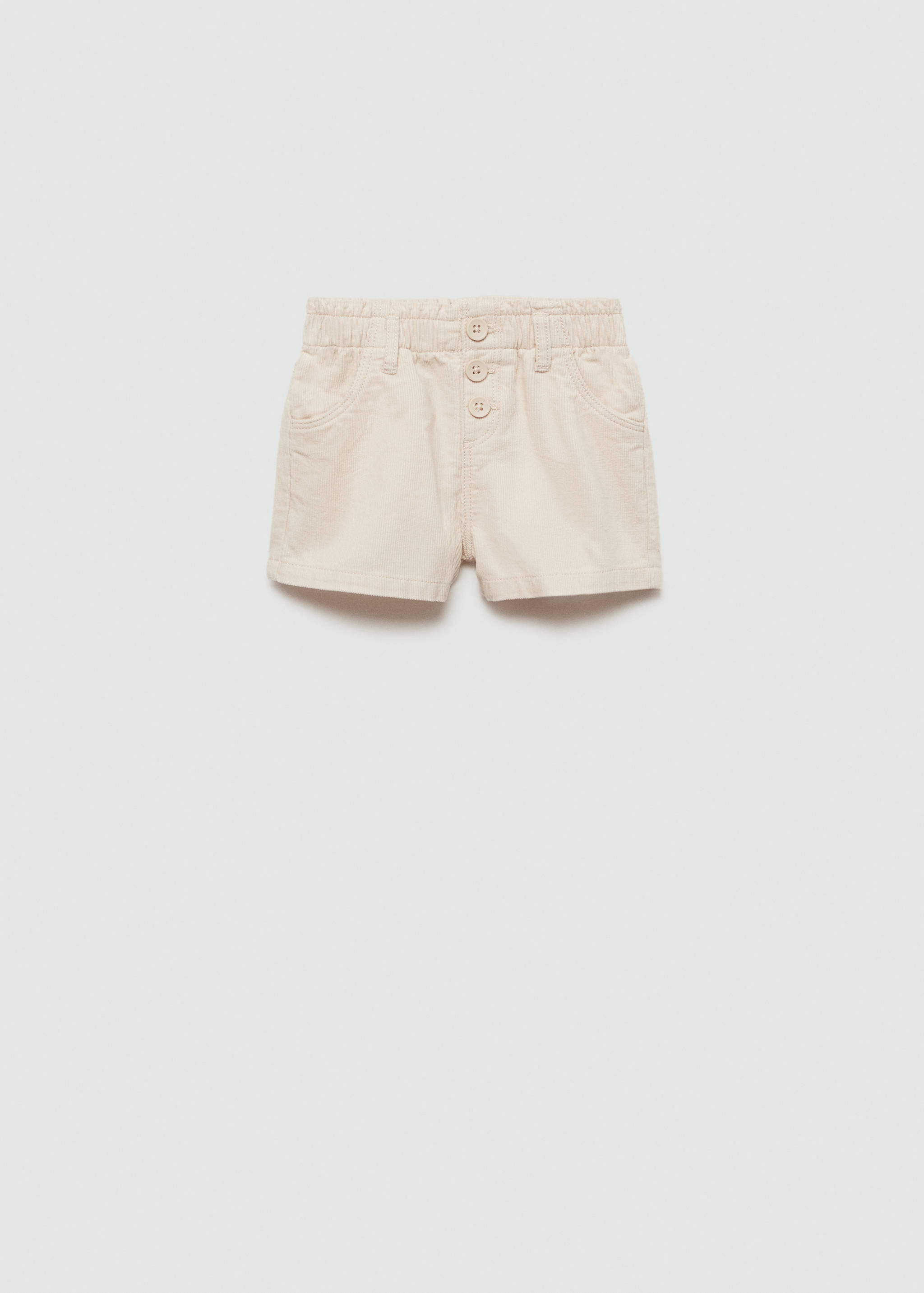 Short velours milleraies boutons - Article sans modèle