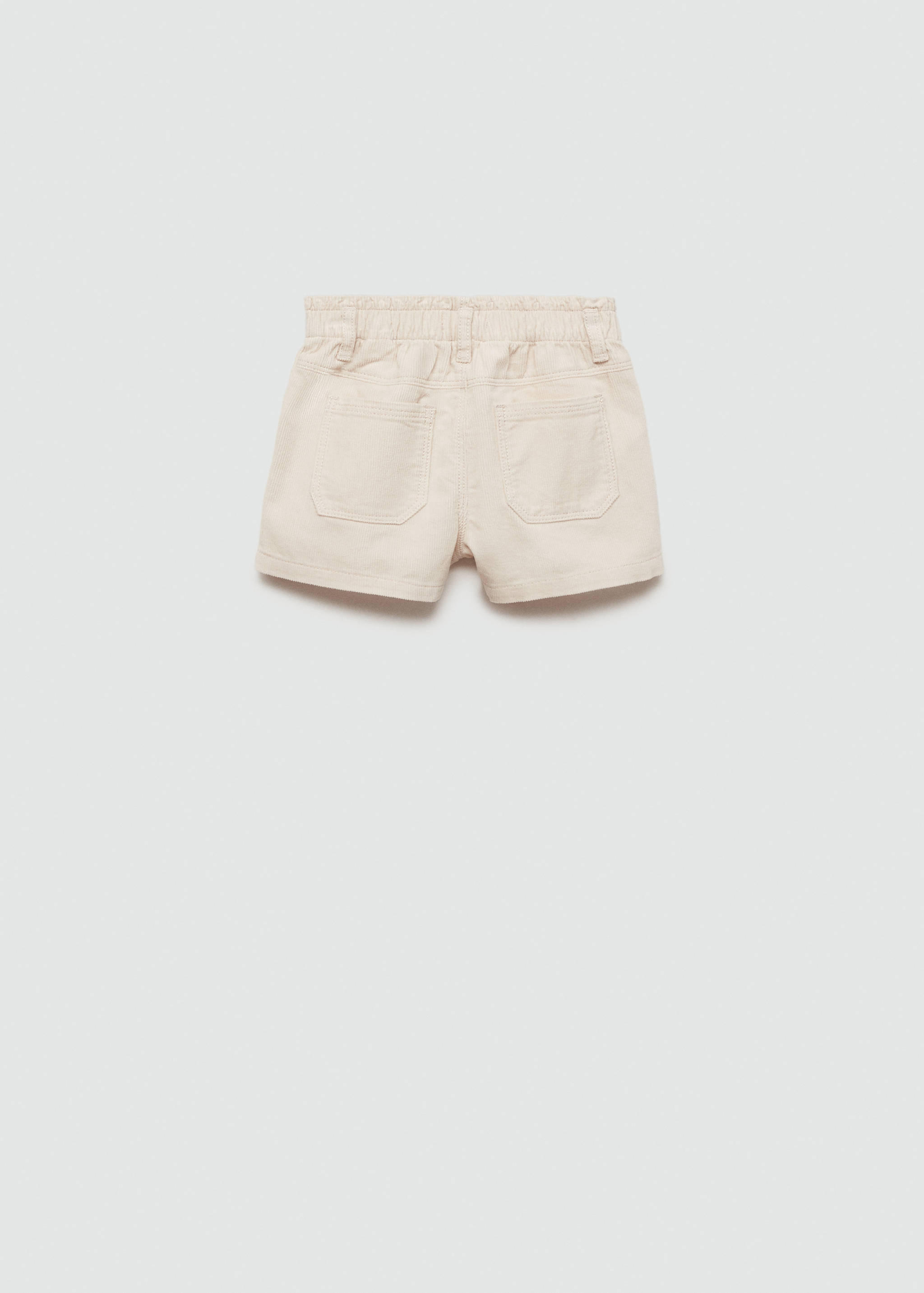 Short velours milleraies boutons - Verso de l’article