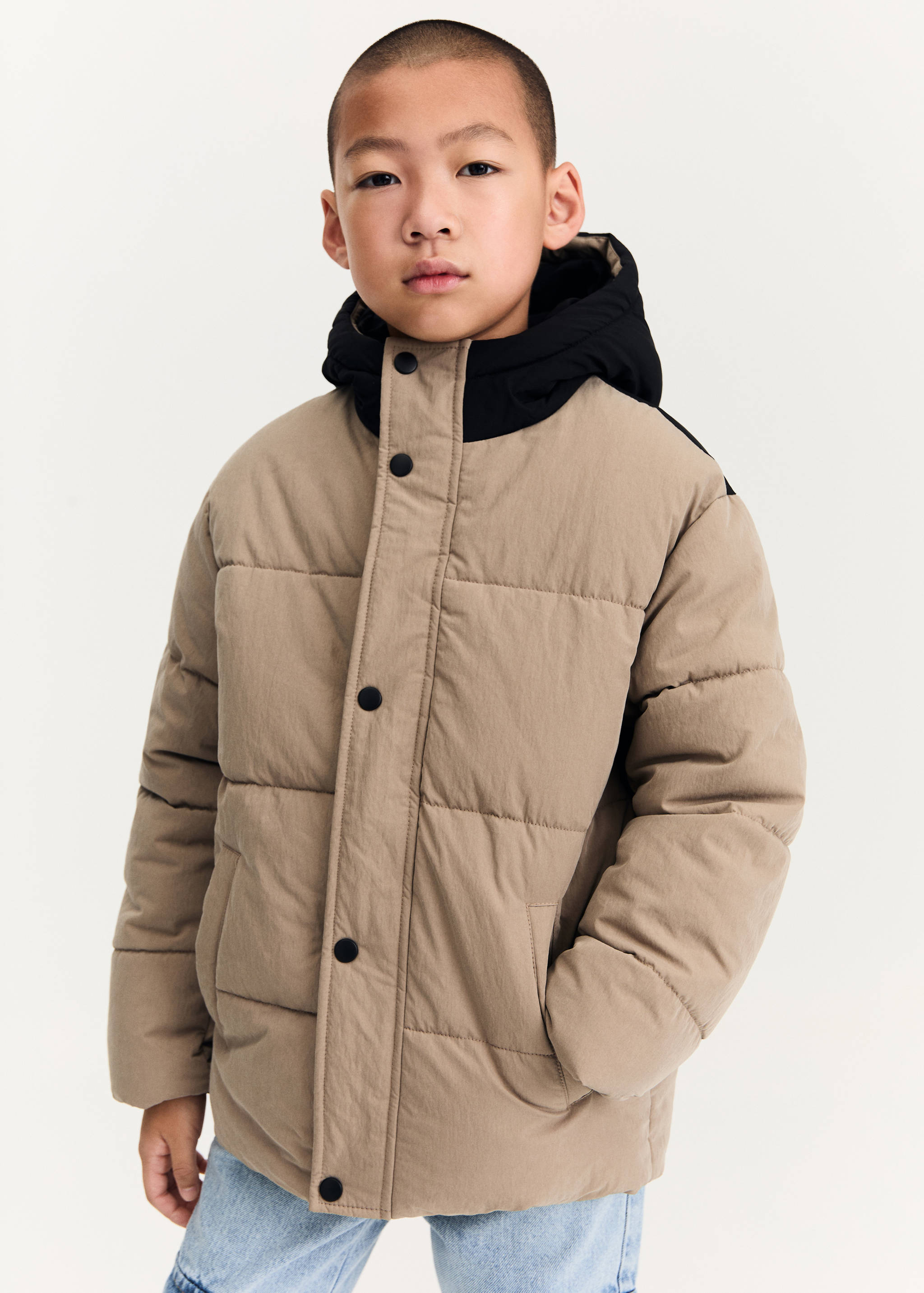 Mixed quilted jacket - Medium plane