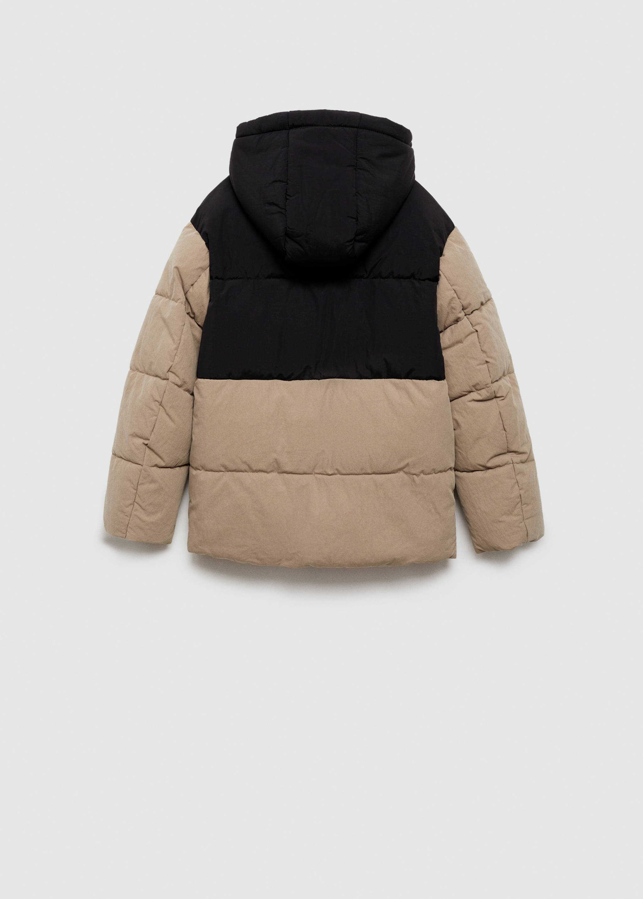 Mixed quilted jacket - Reverse of the article