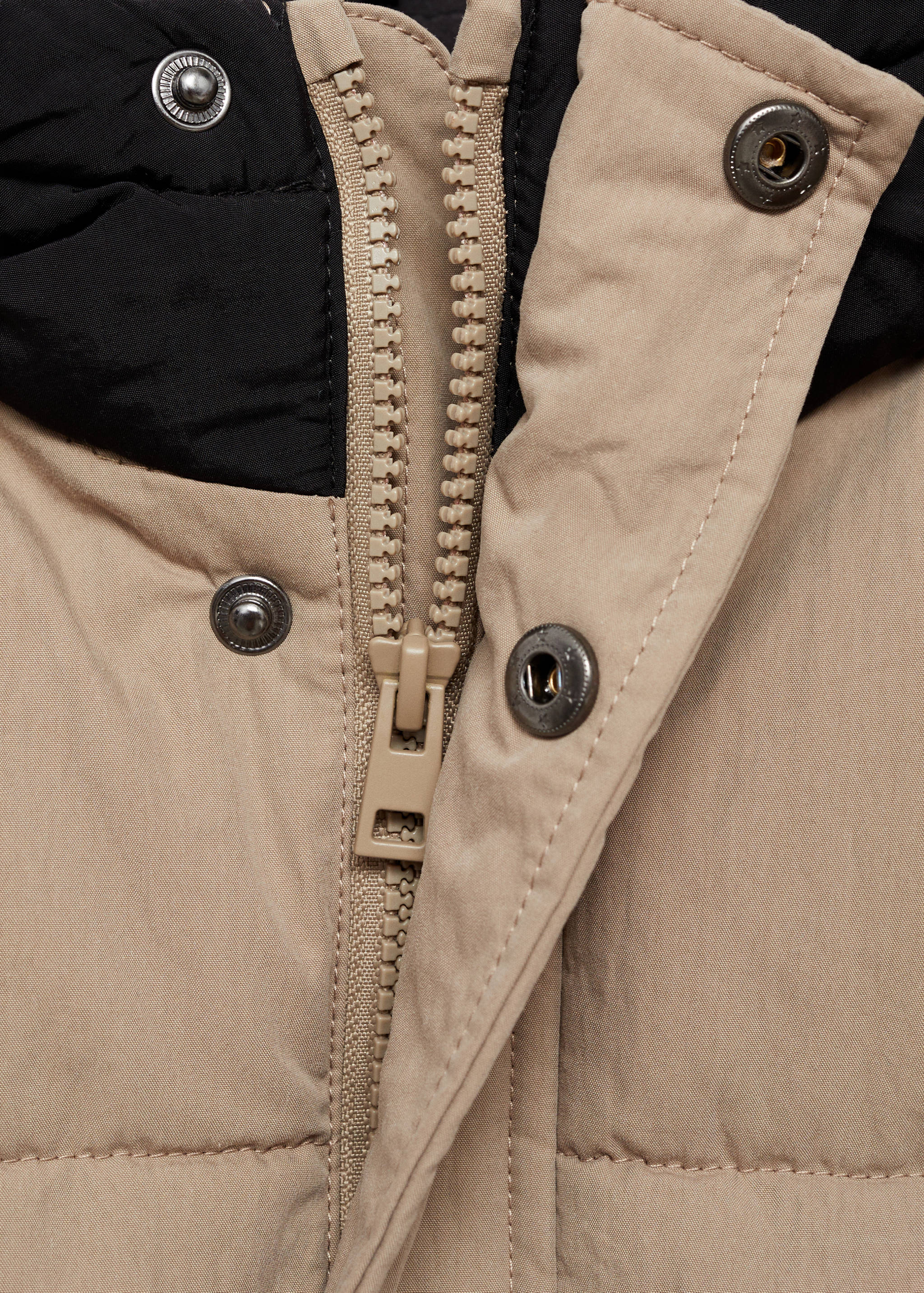 Mixed quilted jacket - Details of the article 8
