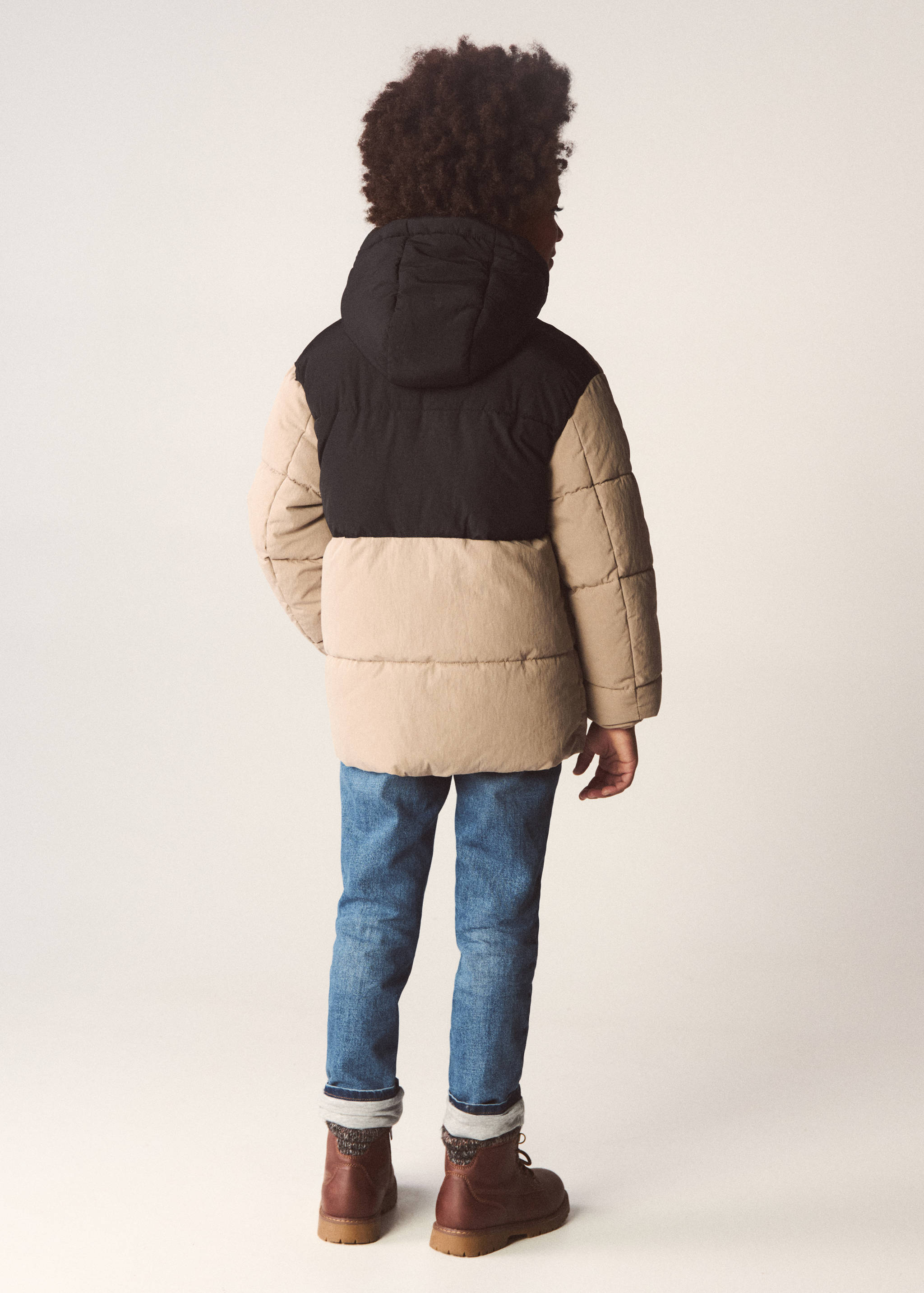 Mixed quilted jacket - Details of the article 5