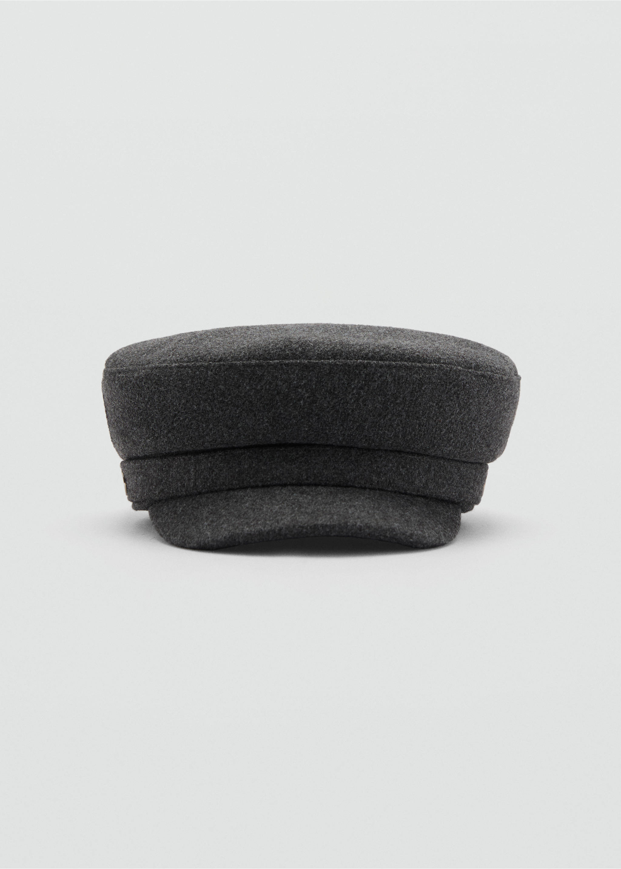 Gorra baker cuadros - Plano medio, Gris. Ref: 77086346-00.